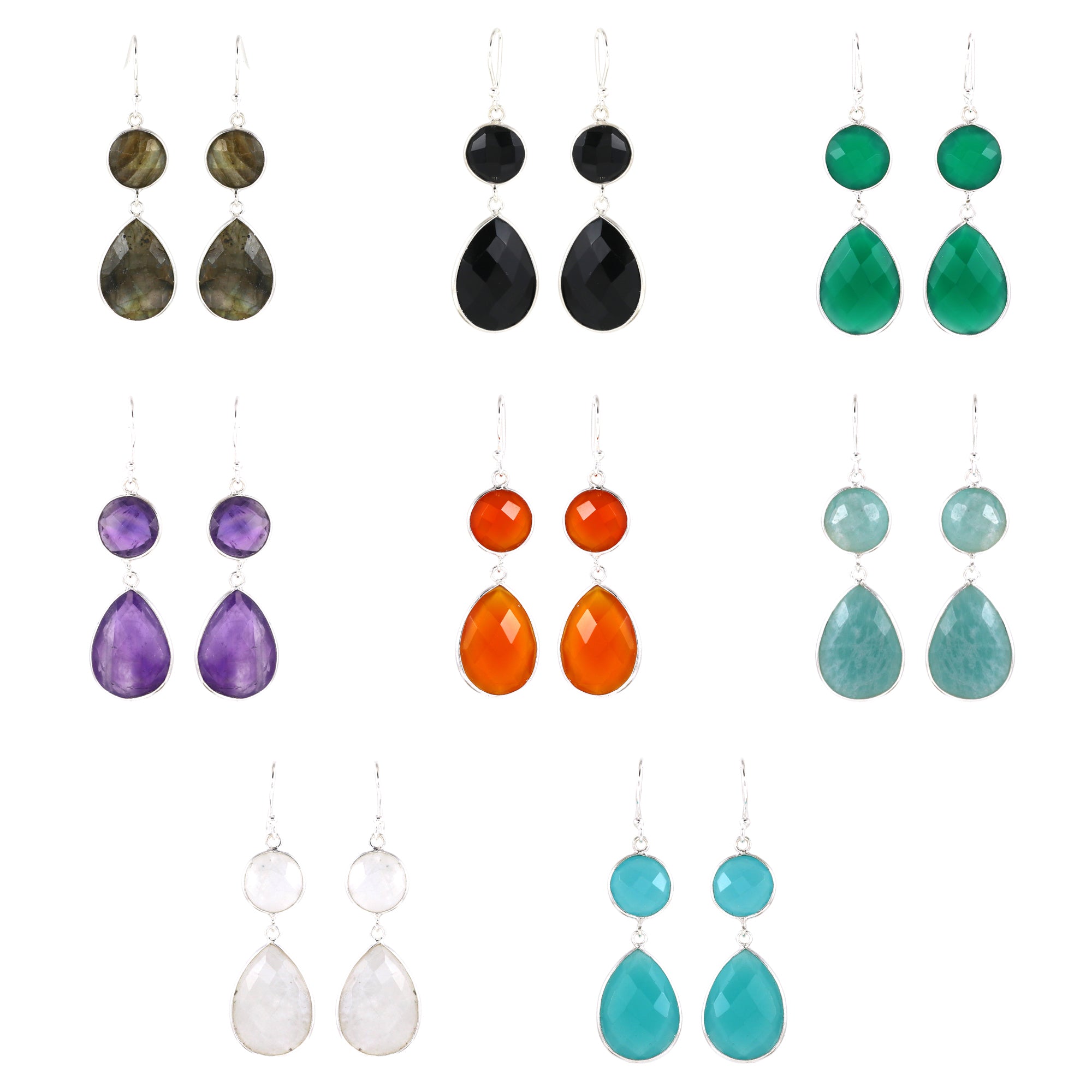 Natural Sterling Silver 925 Handmade Earring