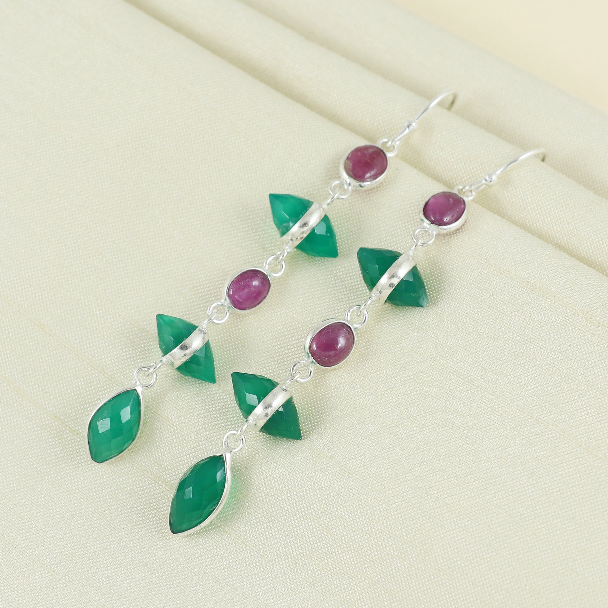 Natural Sterling Silver 925 Earring
