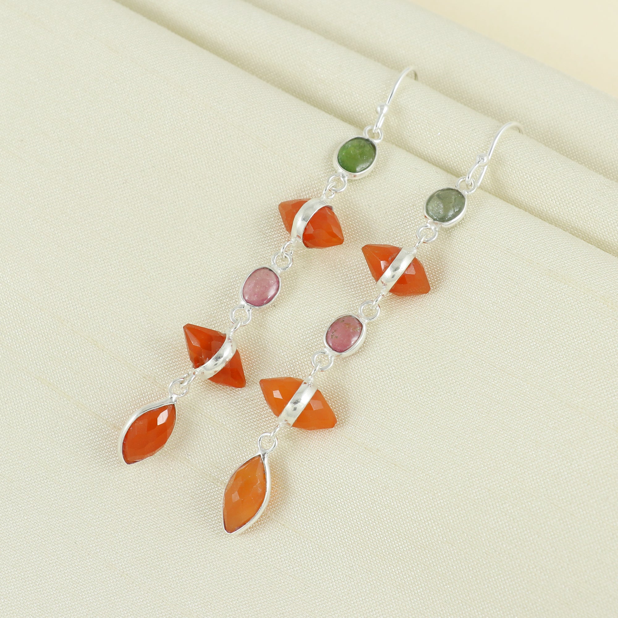 Natural Sterling Silver 925 Earring