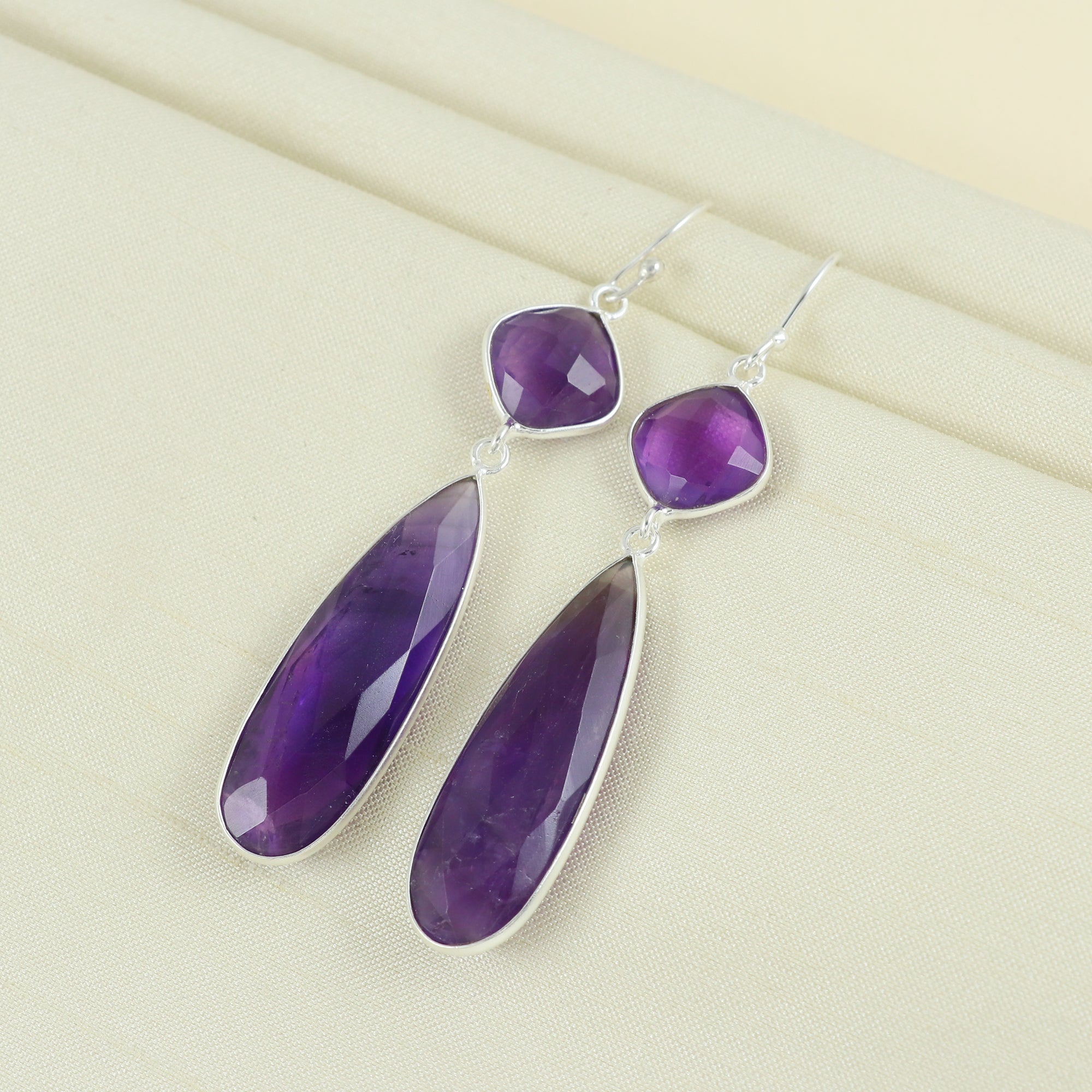 Natural Sterling Silver 925 Earring