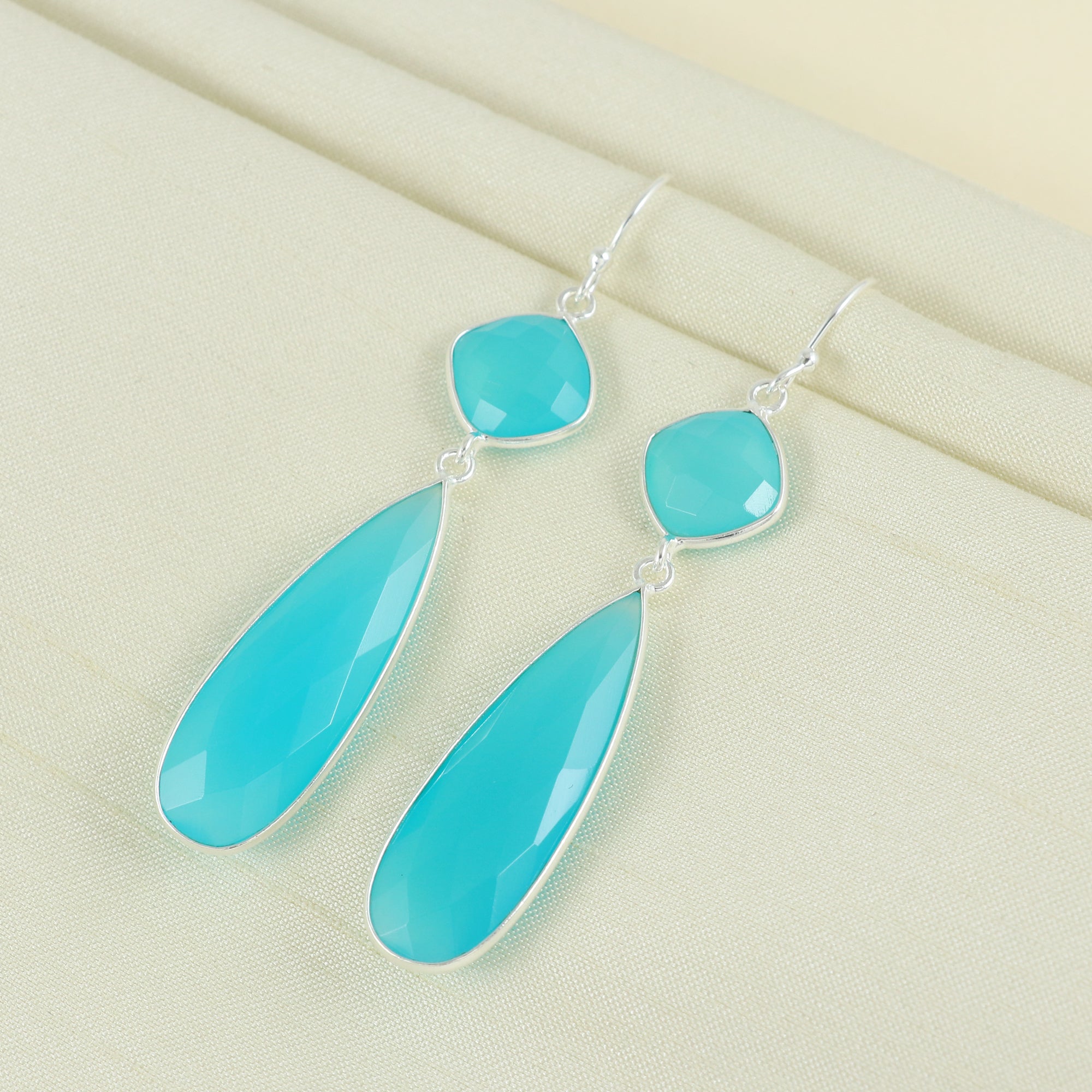 Natural Sterling Silver 925 Earring