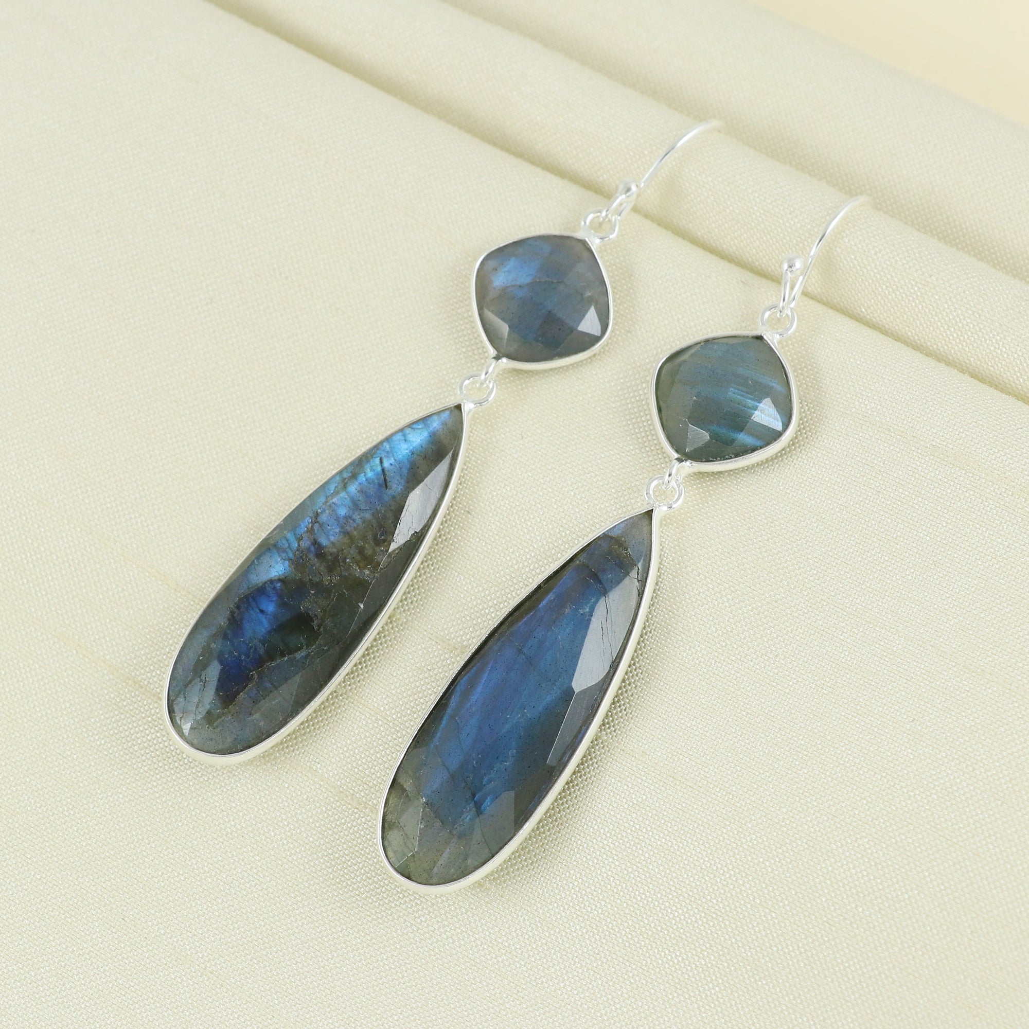 Natural Sterling Silver 925 Earring