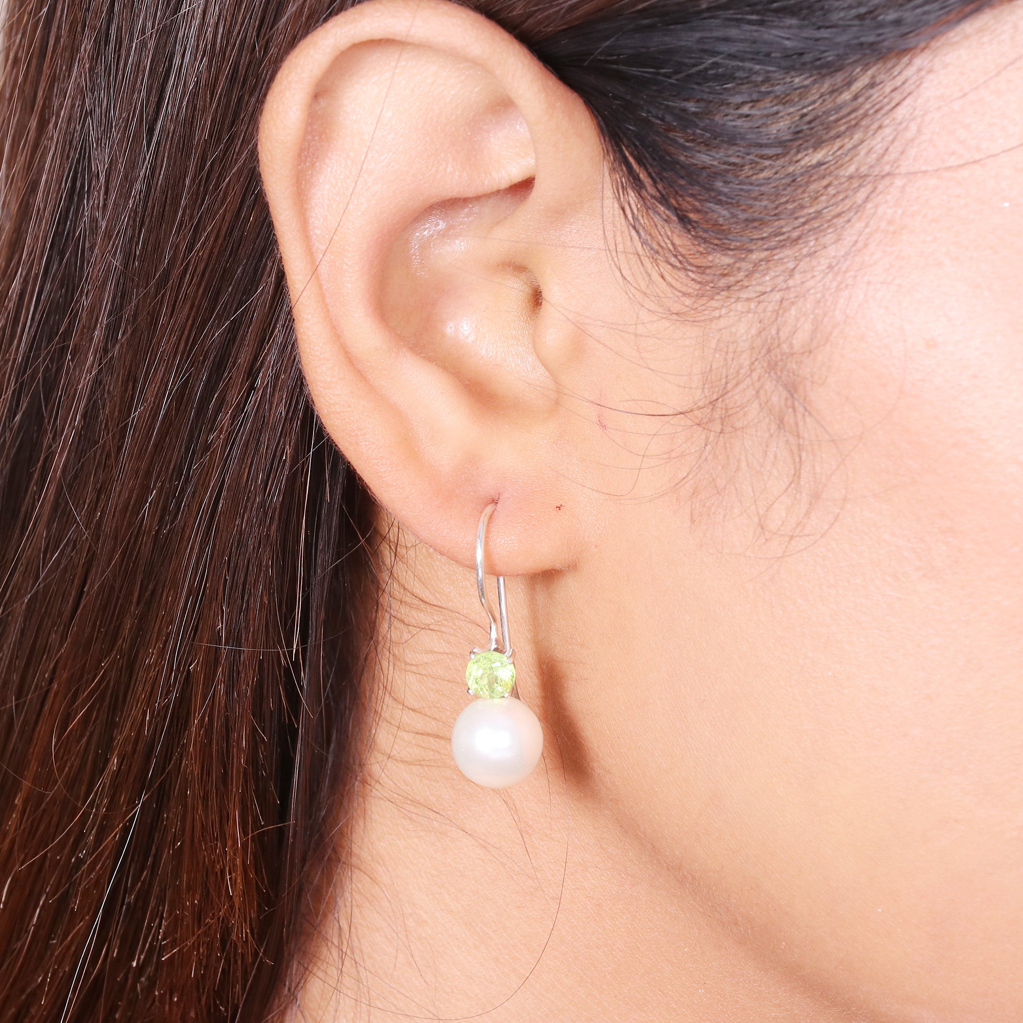 Natural Sterling Silver 925 Earring