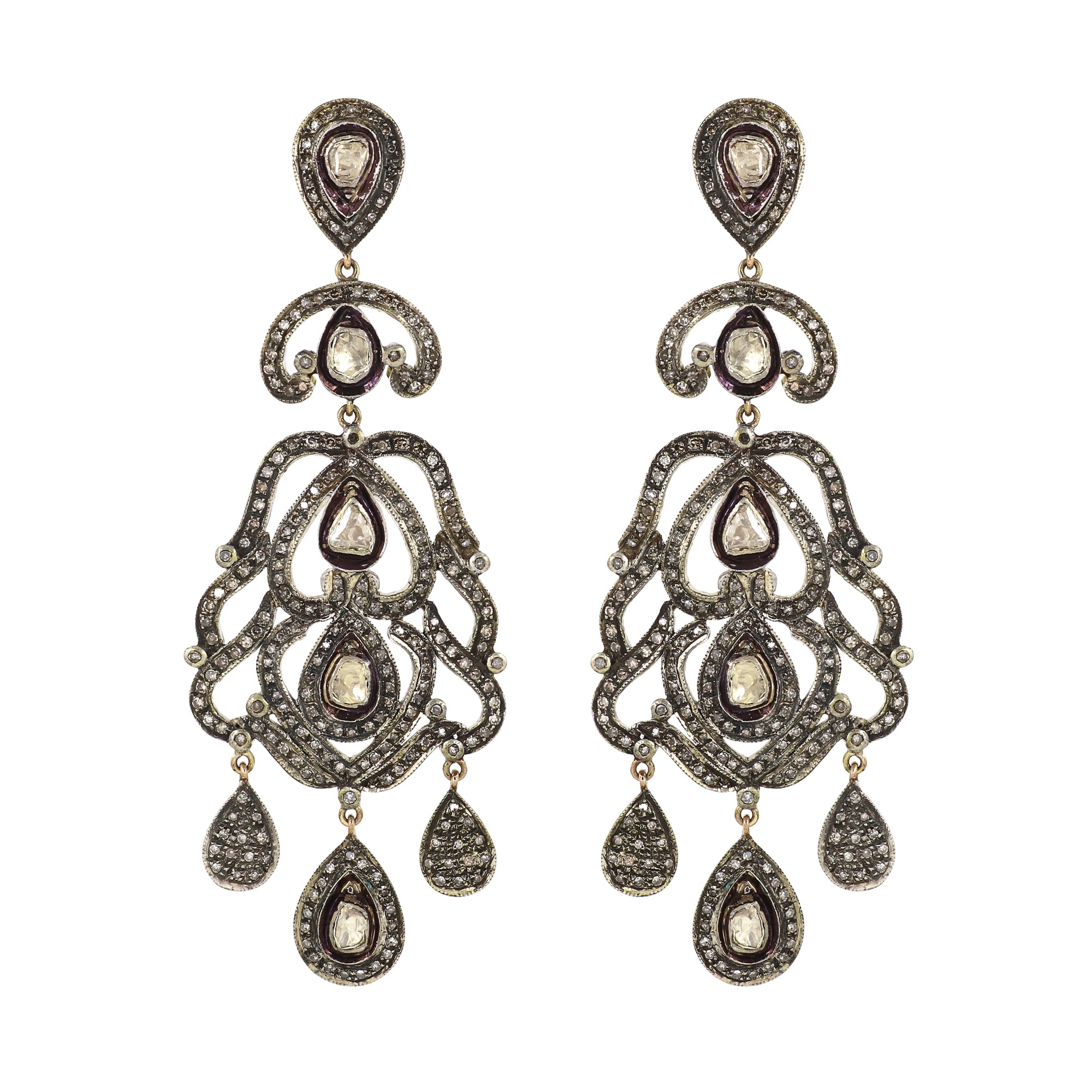 Queen Victoria Lux Uncut Diamond Drops