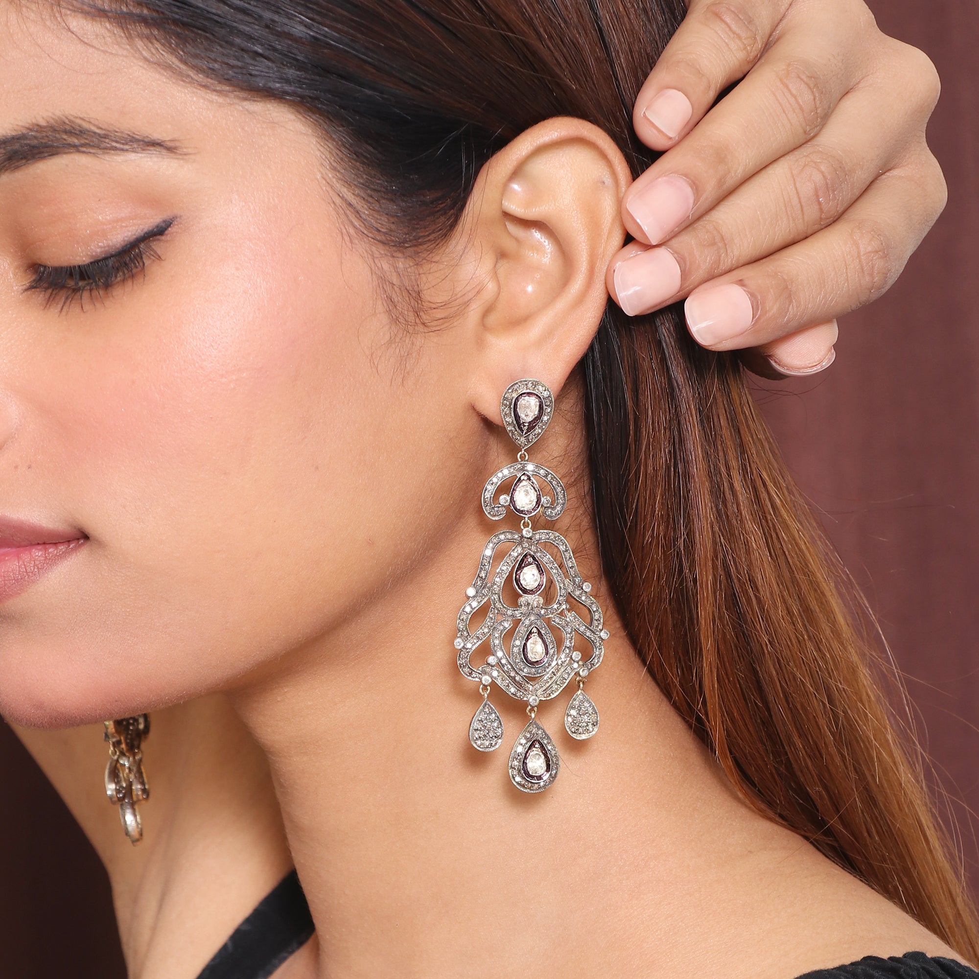 Queen Victoria Lux Uncut Diamond Drops