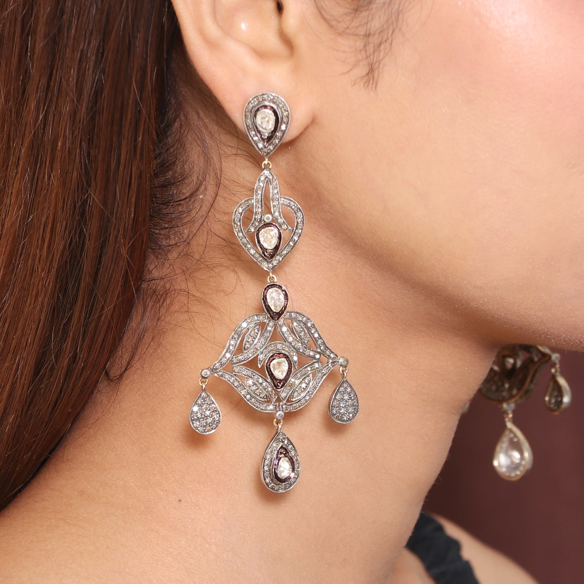 Old World Royal Polki Earrings