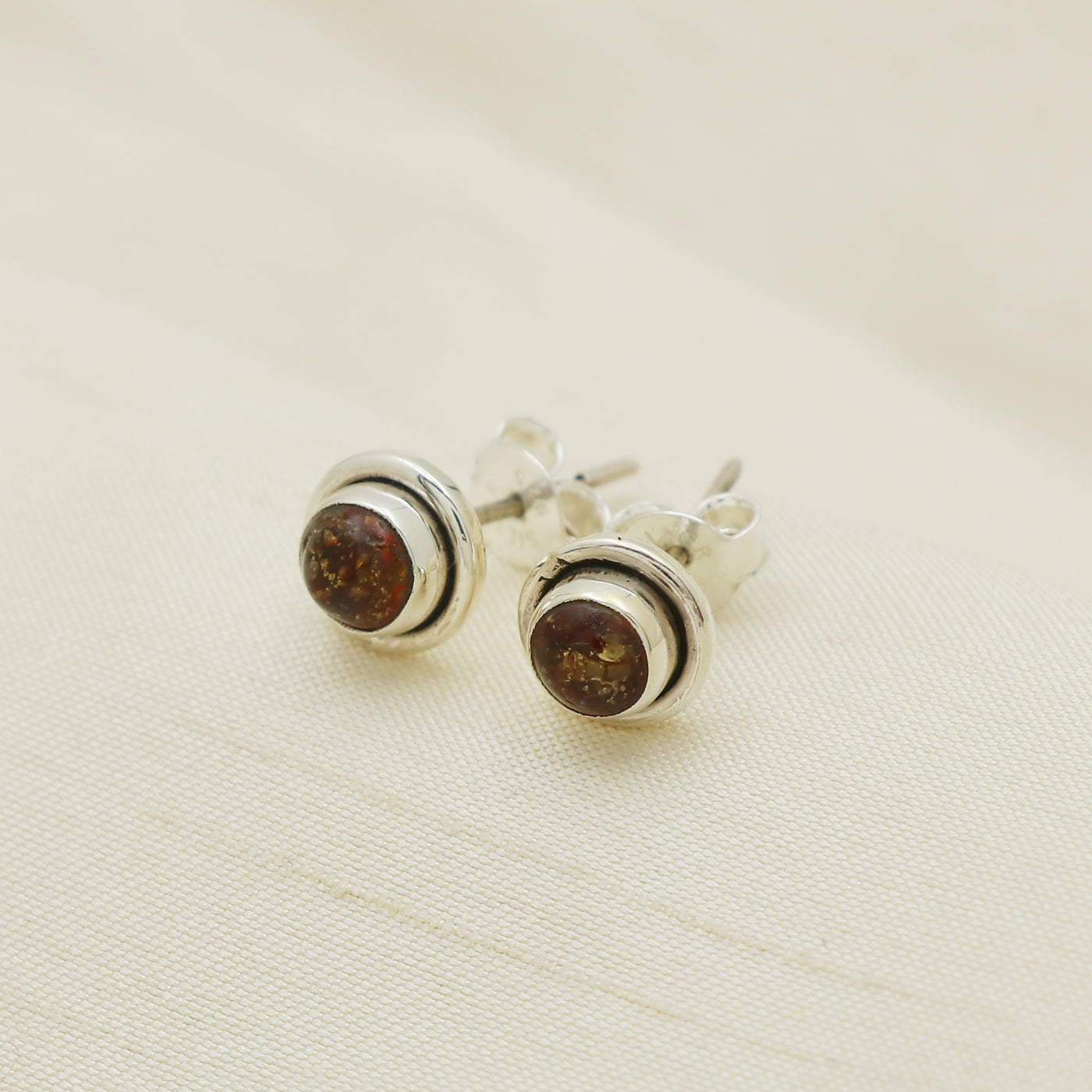 Square Amber Earring