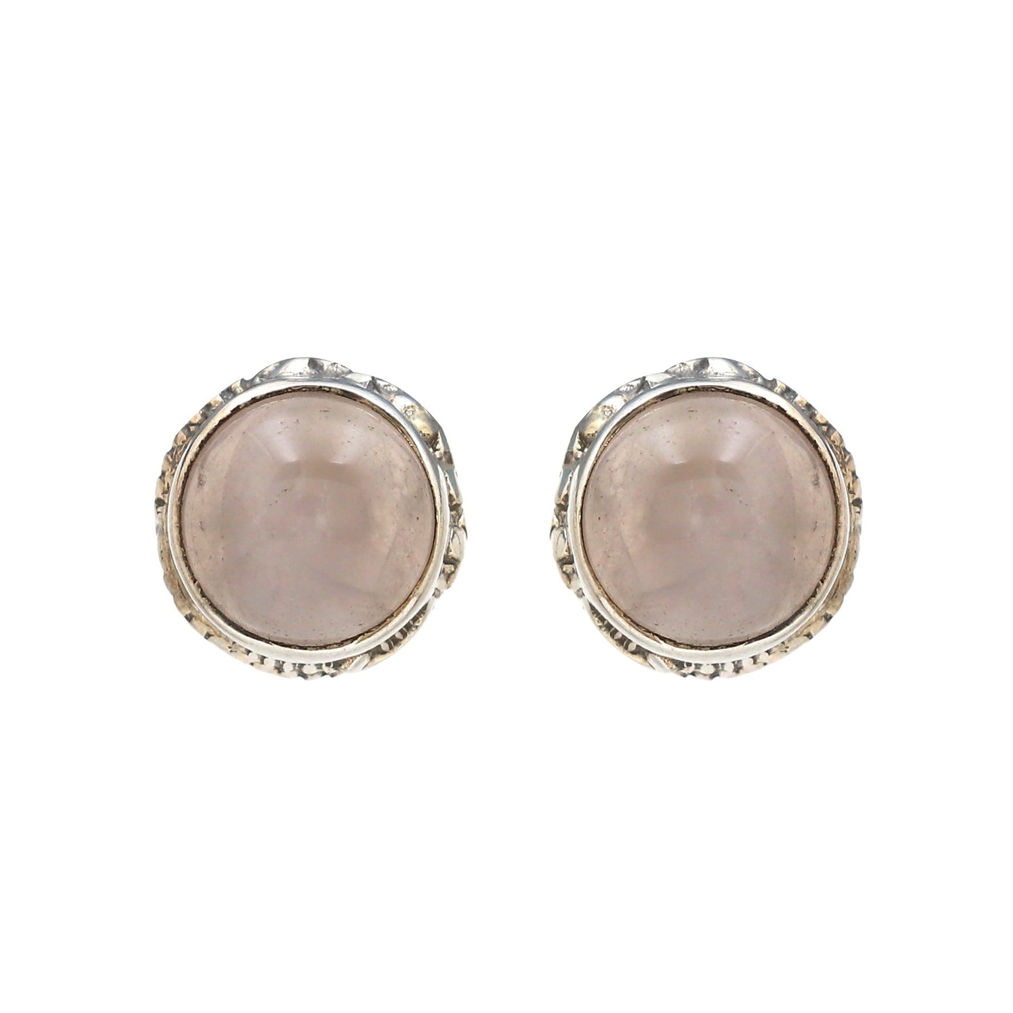 Designer Rose Quartz Earring