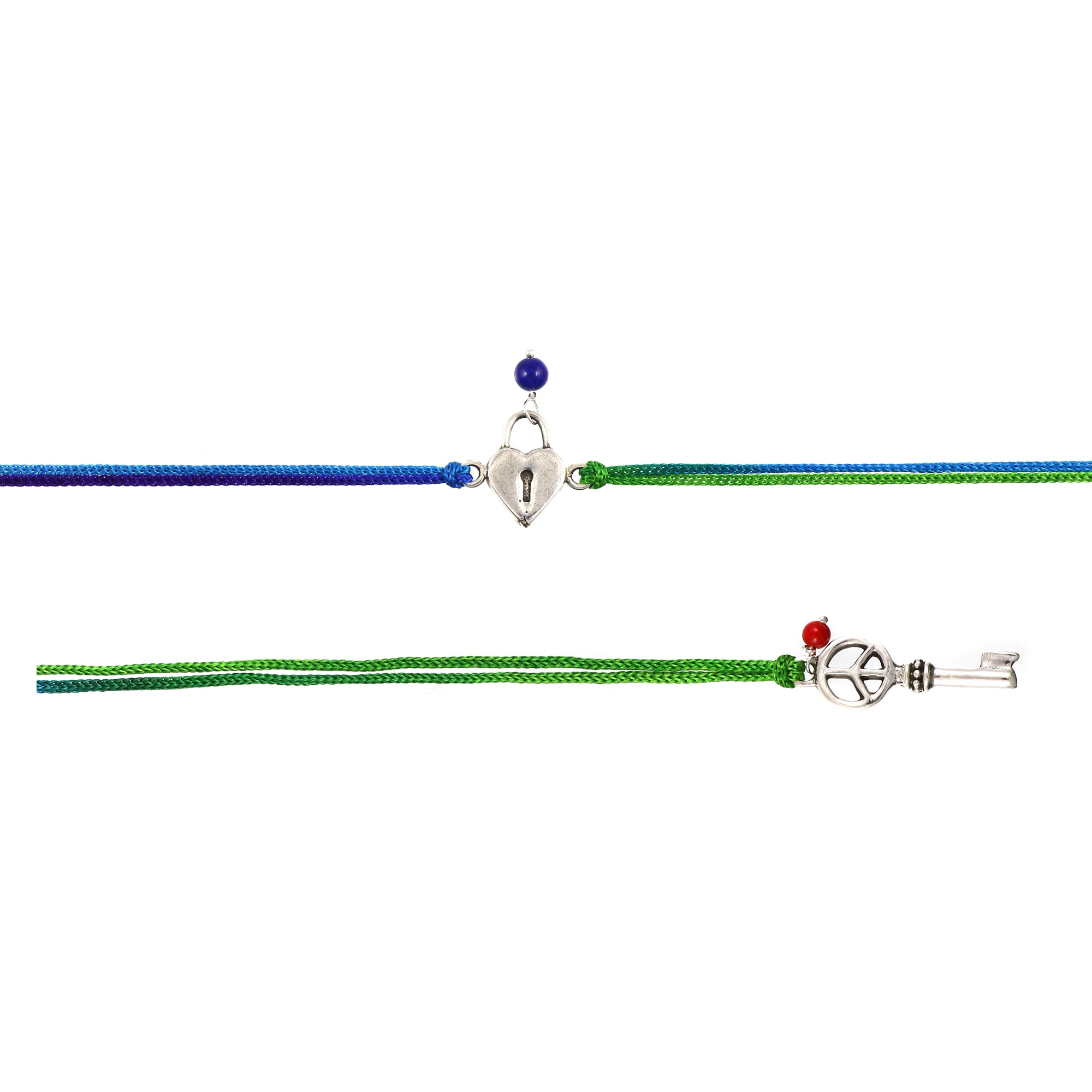 Silver Bhai Bhabhi Lock n Key Rakhi