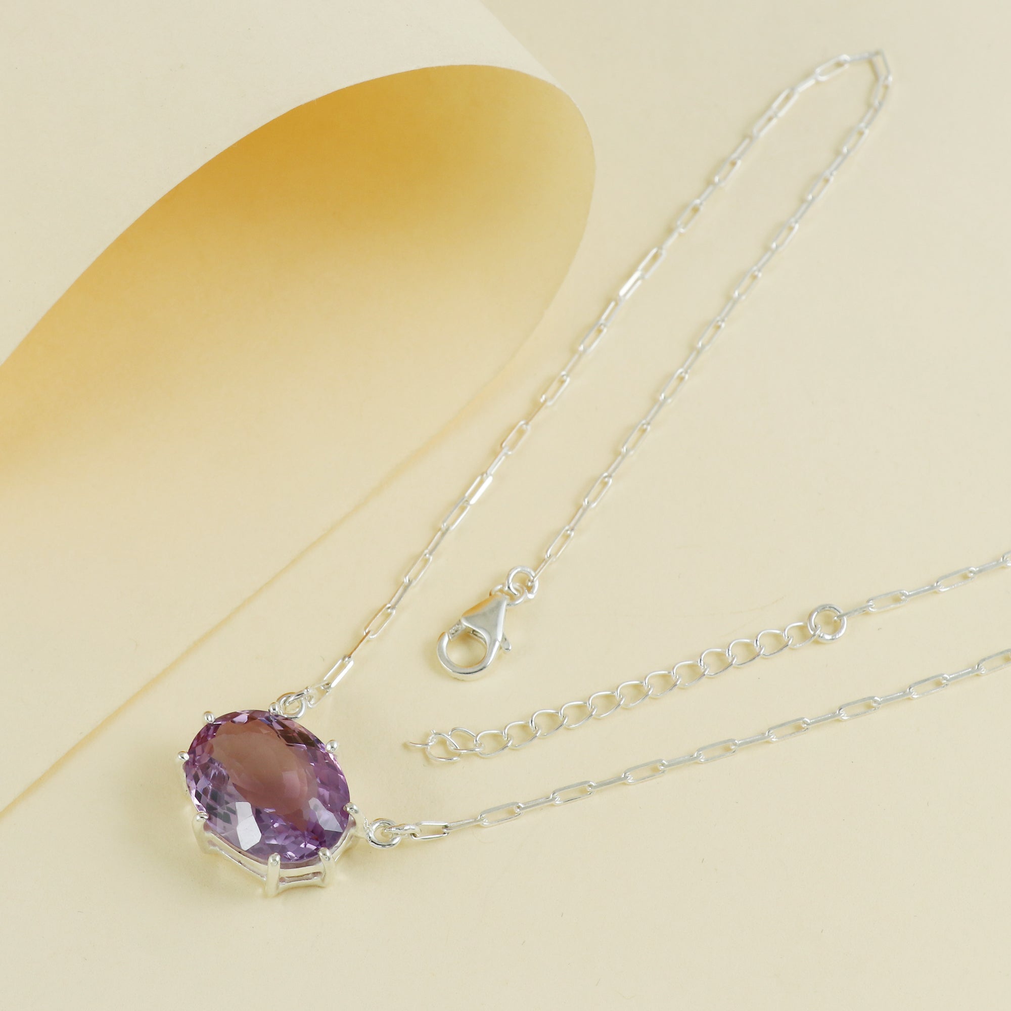Natural Sterling 925 Silver Necklace