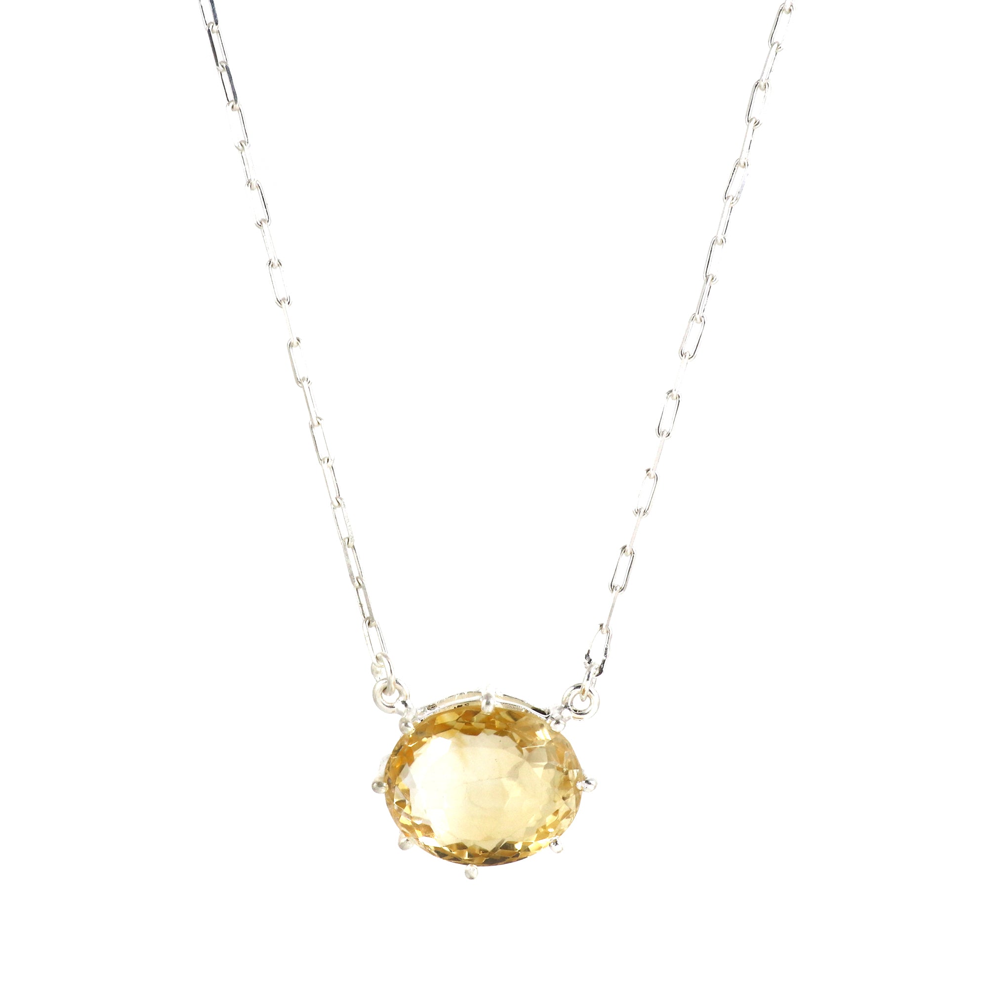 Natural Sterling 925 Silver Necklace
