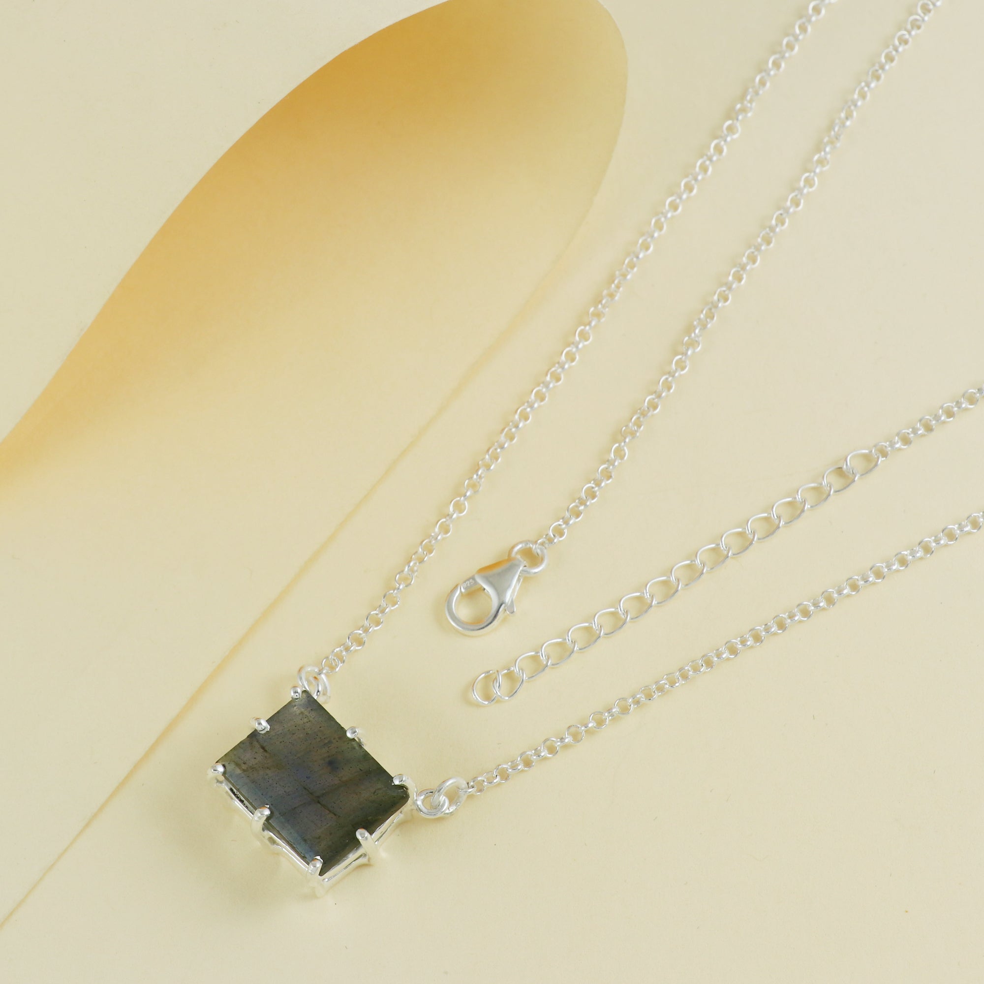Natural Sterling 925 Silver Necklace