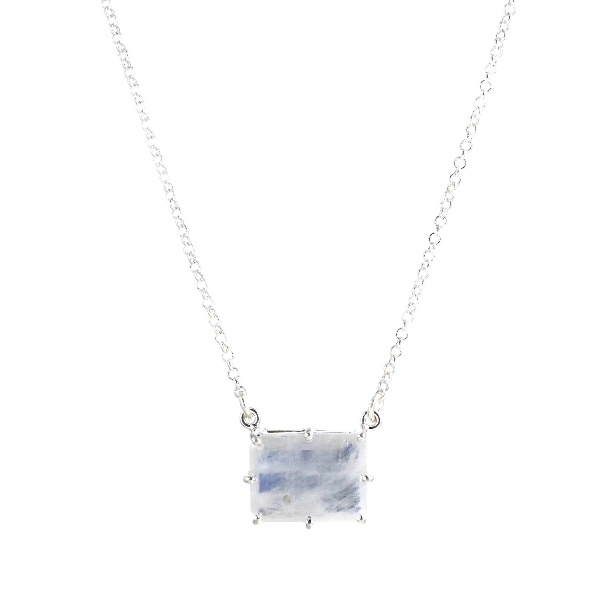 Natural Sterling 925 Silver Necklace