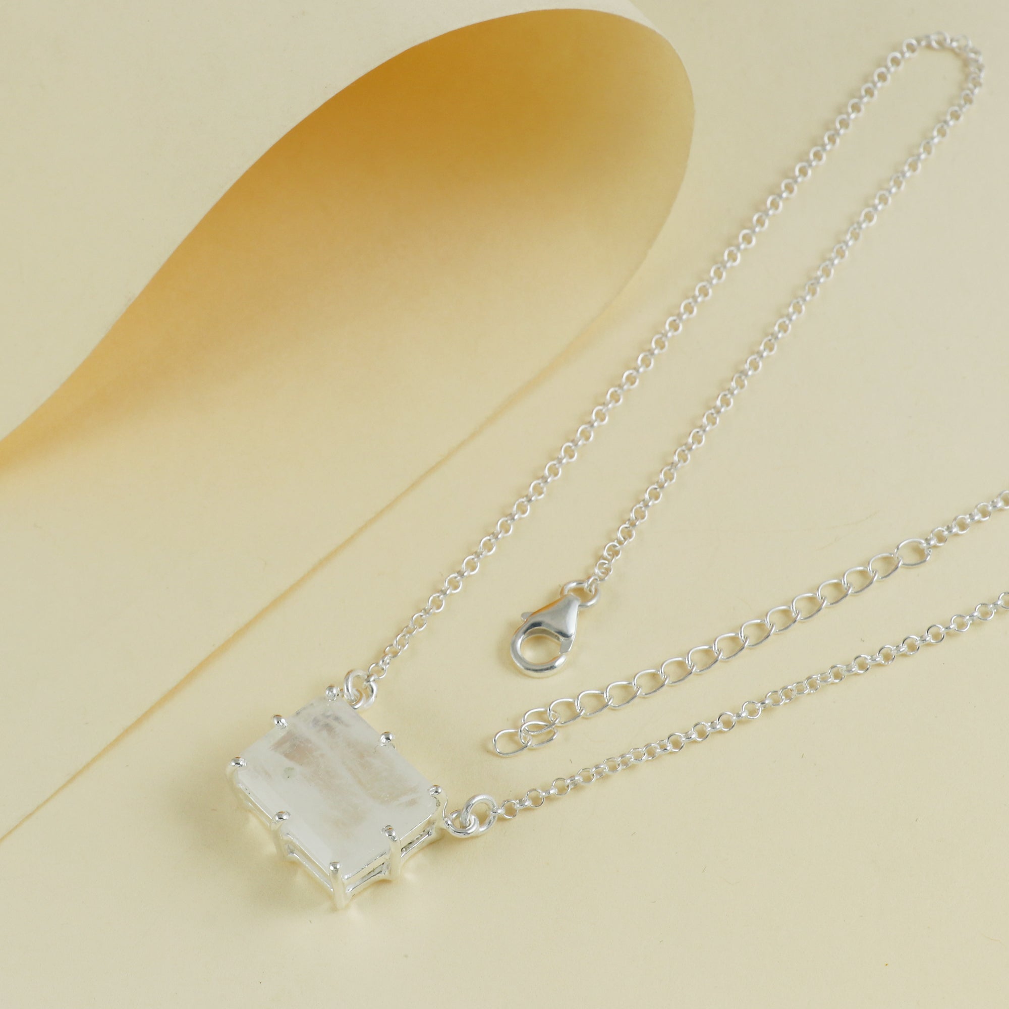 Natural Sterling 925 Silver Necklace