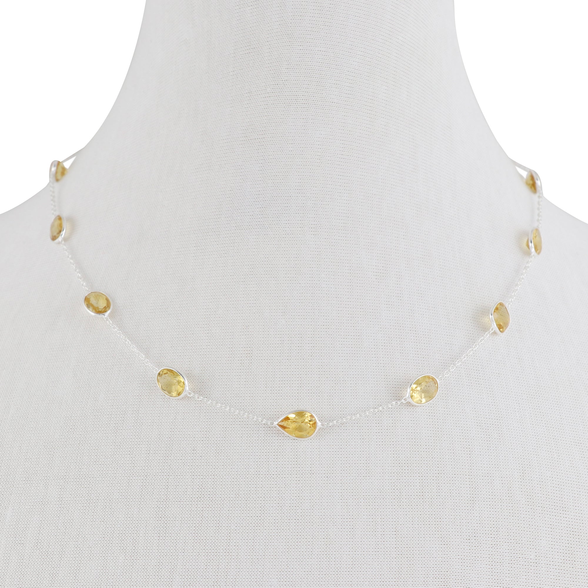 Natural Sterling 925 Silver Necklace