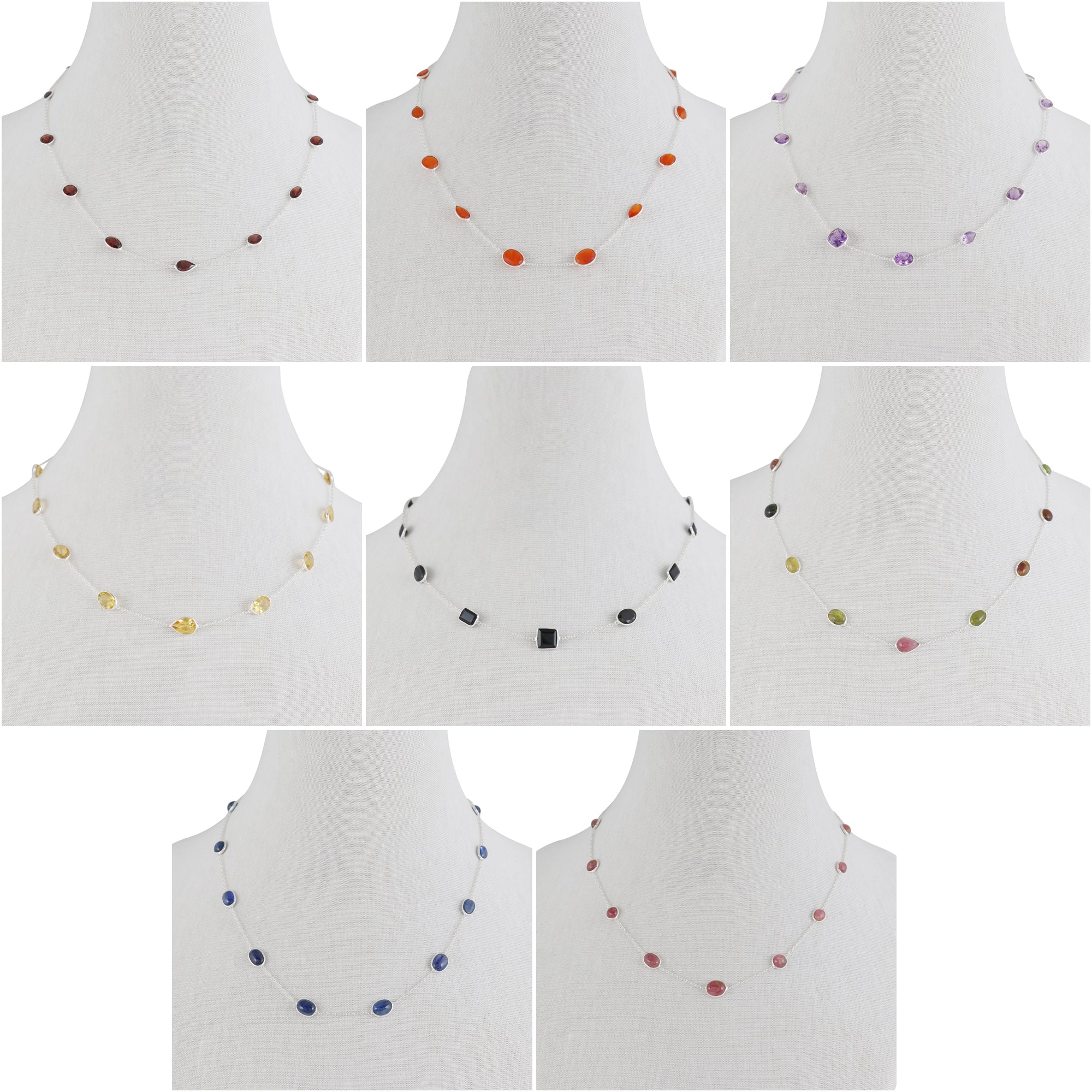 Natural Sterling 925 Silver Necklace