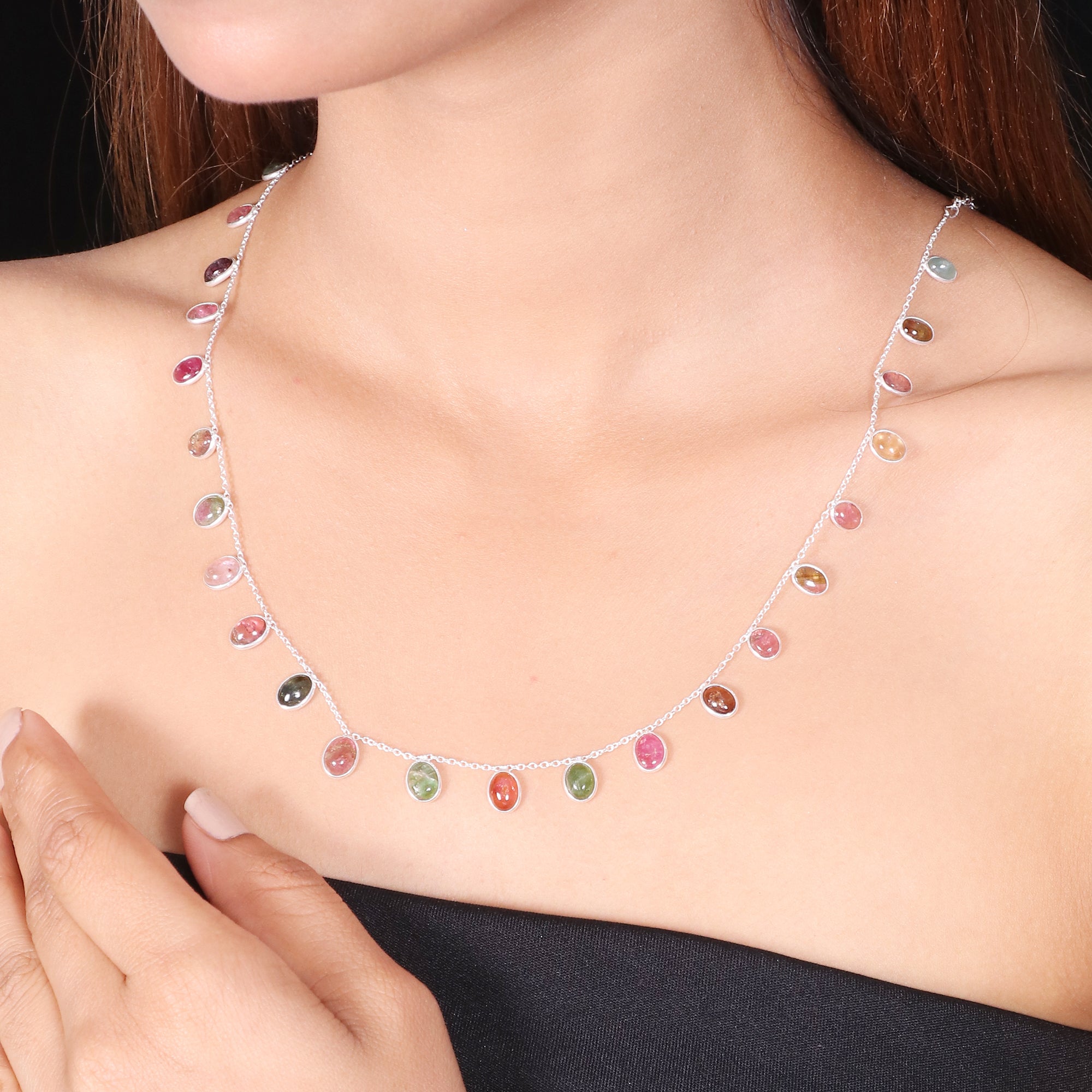 Natural Sterling 925 Silver Necklace
