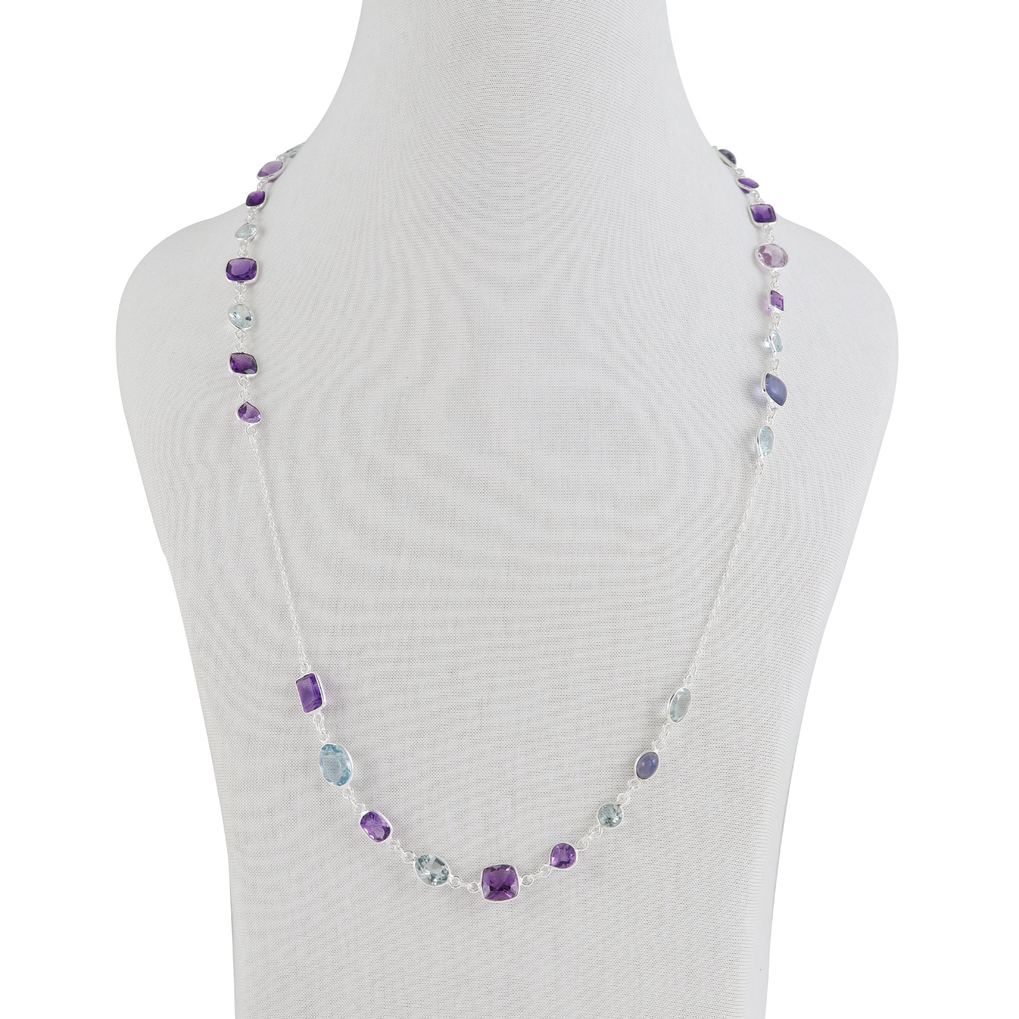 Natural Sterling 925 Silver Necklace