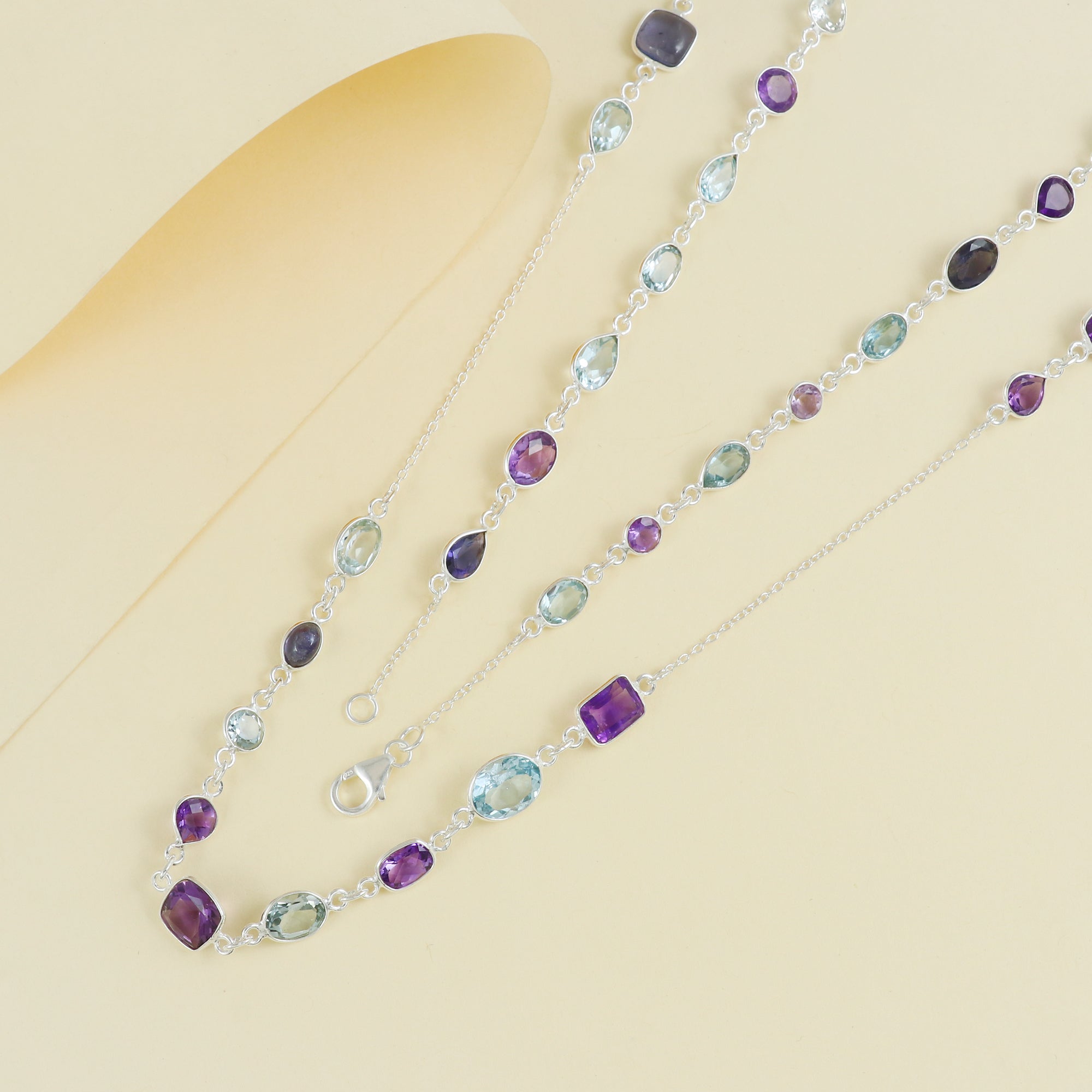 Natural Sterling 925 Silver Necklace