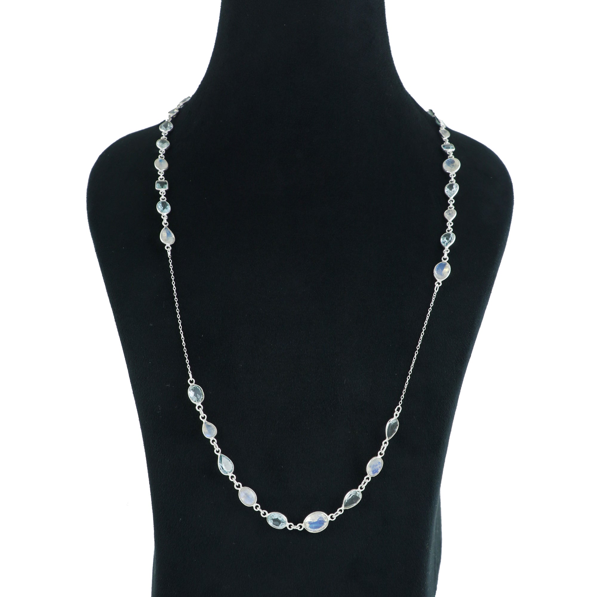 Natural Sterling 925 Silver Necklace