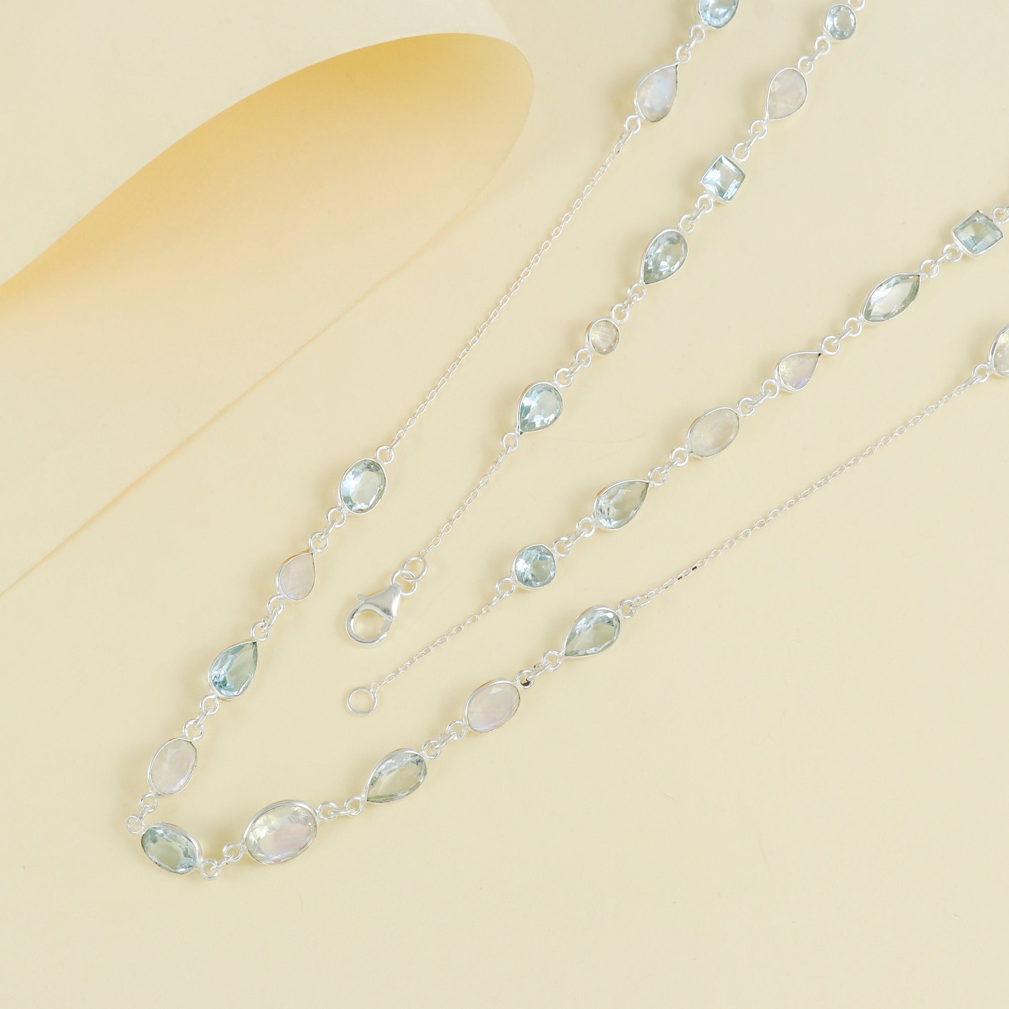 Natural Sterling 925 Silver Necklace