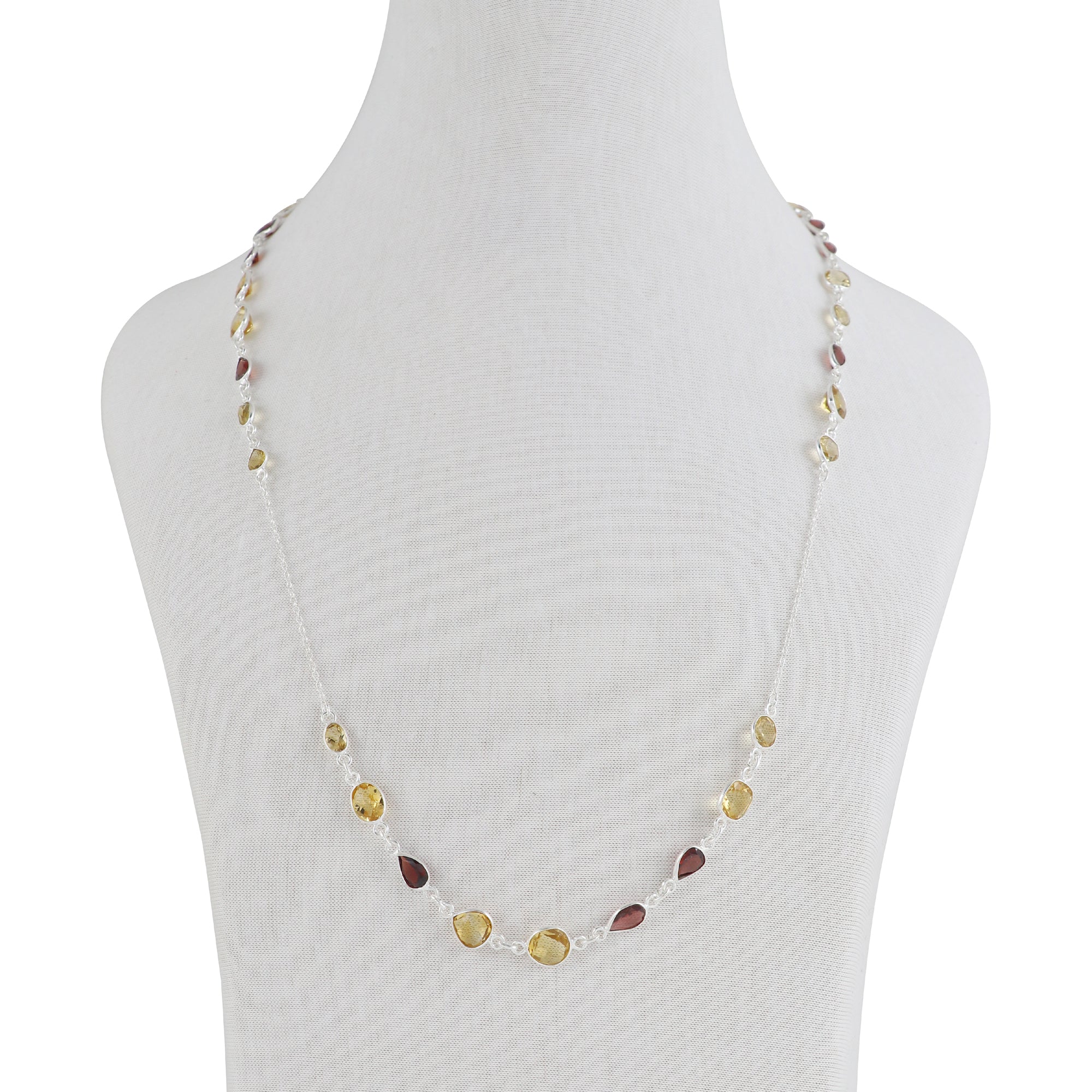 Natural Sterling 925 Silver Necklace