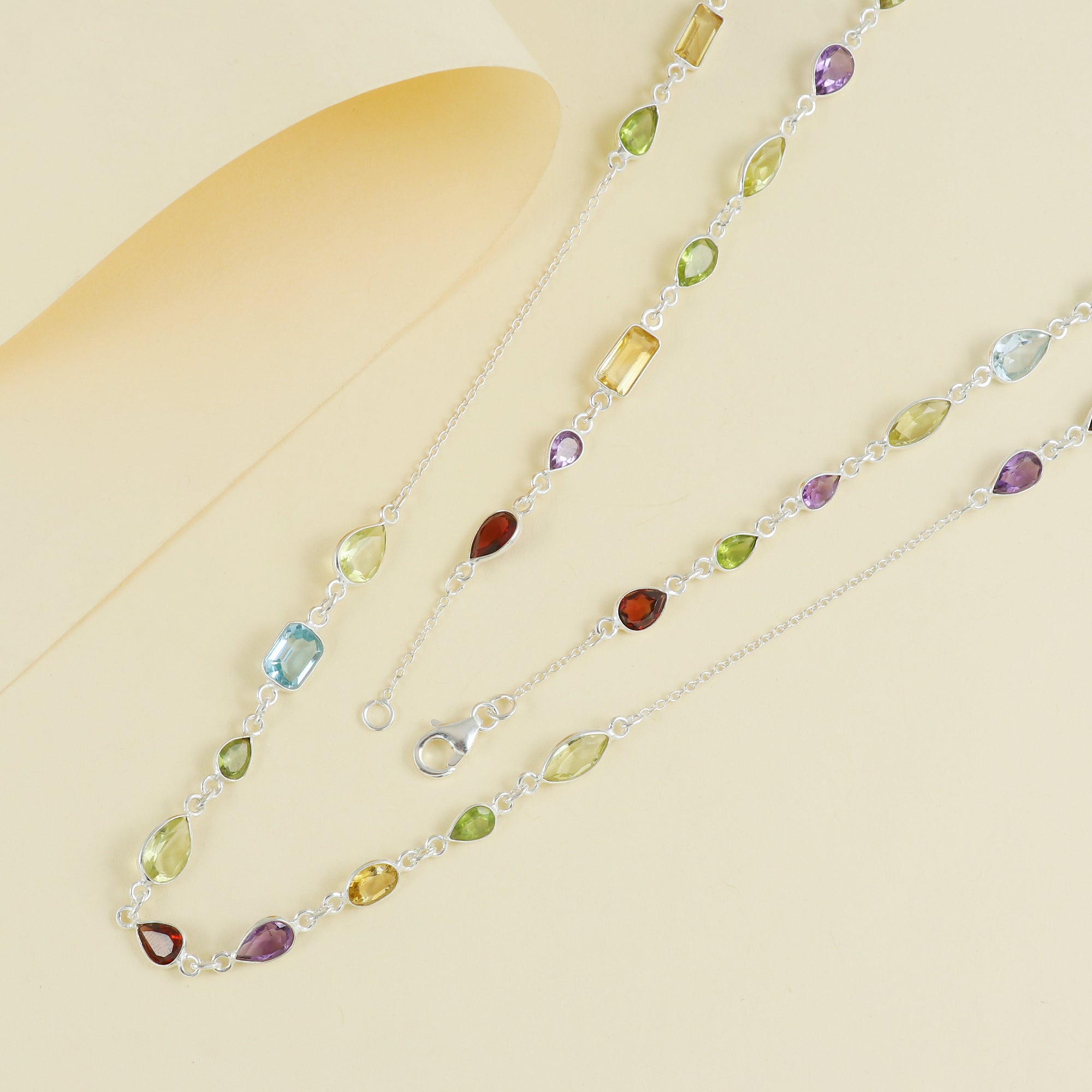 Natural Sterling 925 Silver Necklace