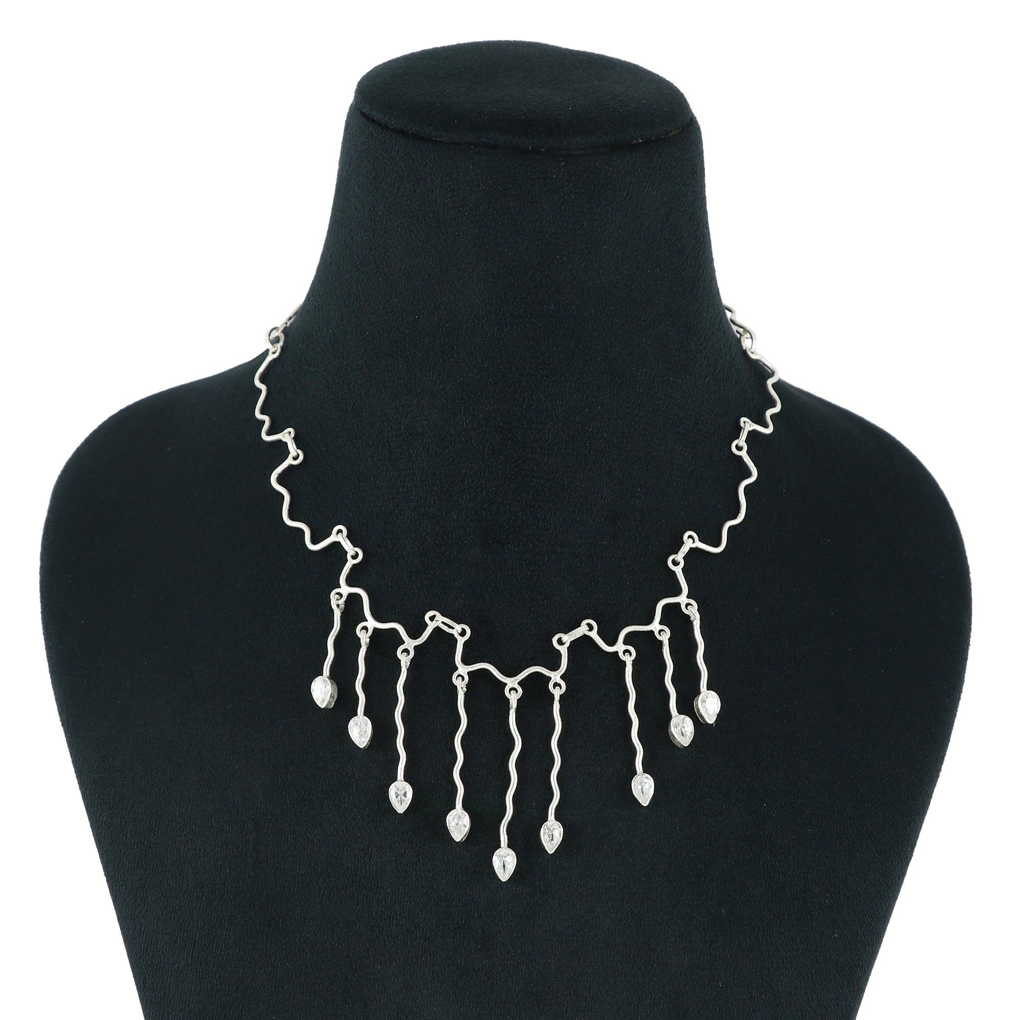 Natural Moissanite Sterling Silver 925 Necklace