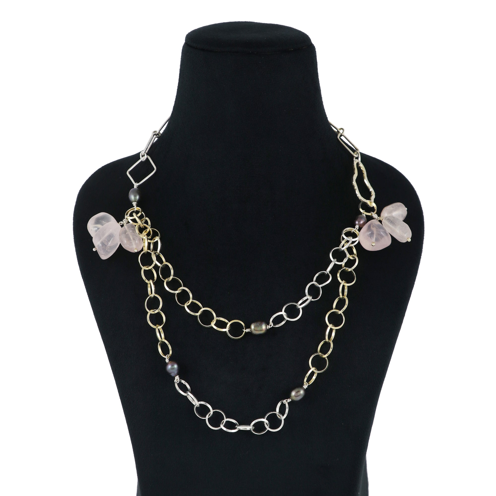 Rose Quartz Sterling Silver 925 Necklace