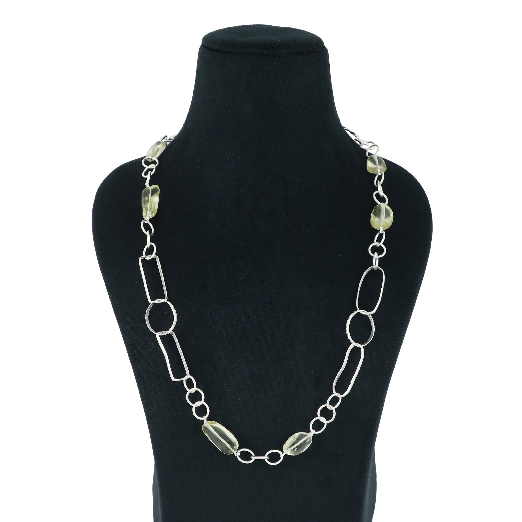 Citrine Sterling Silver 925 Necklace