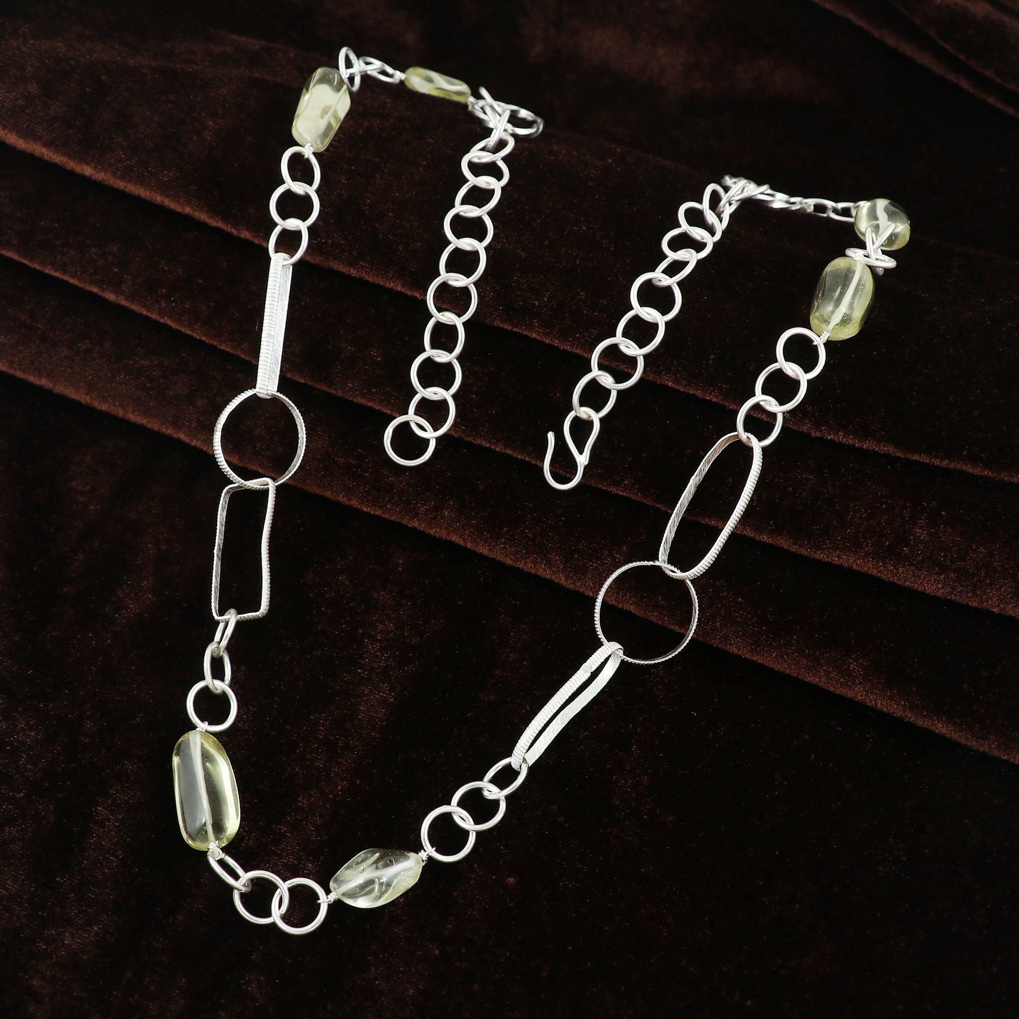 Citrine Sterling Silver 925 Necklace
