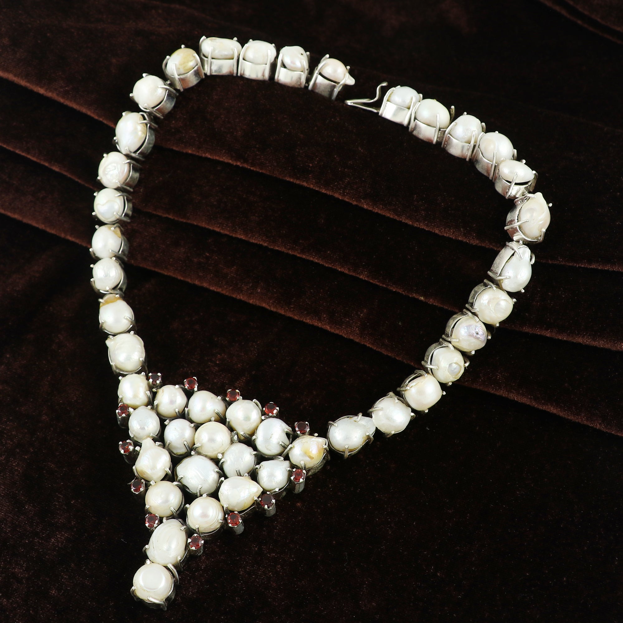 Fresh Water Pearl Sterling Silver 925 Necklace