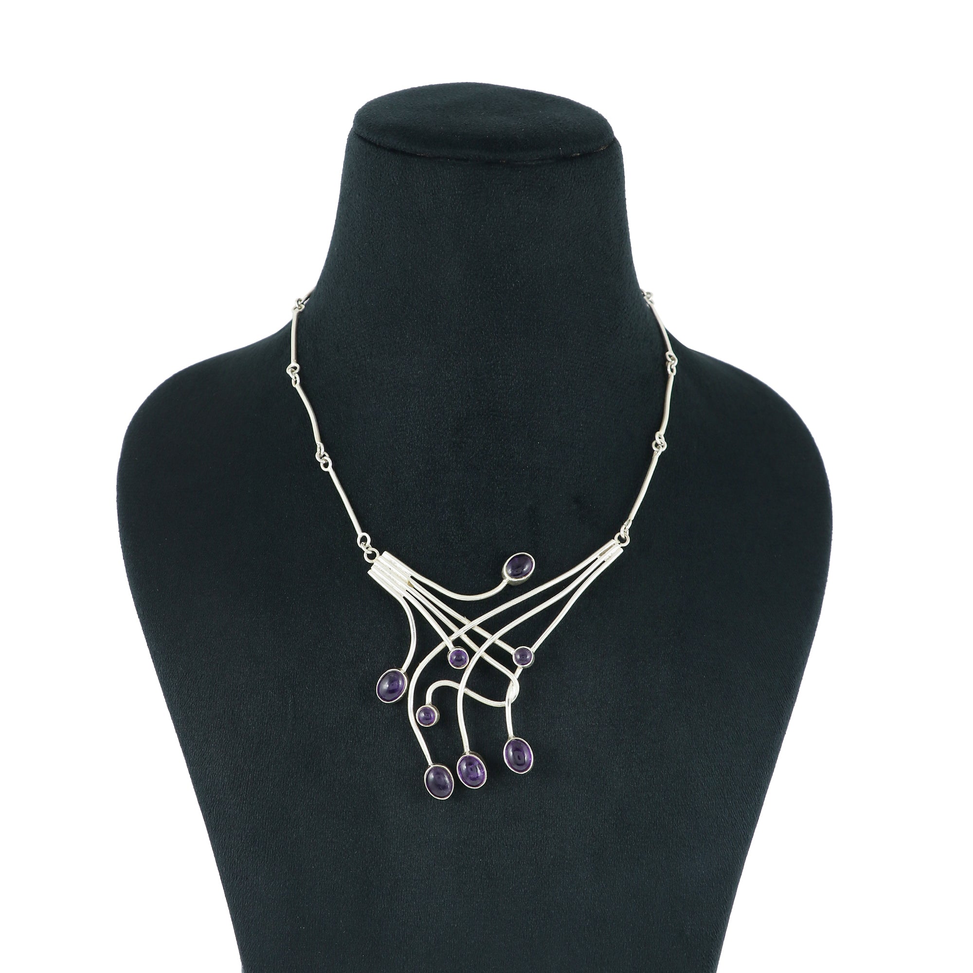 Amethyst Ro Sterling Silver 925 Necklace