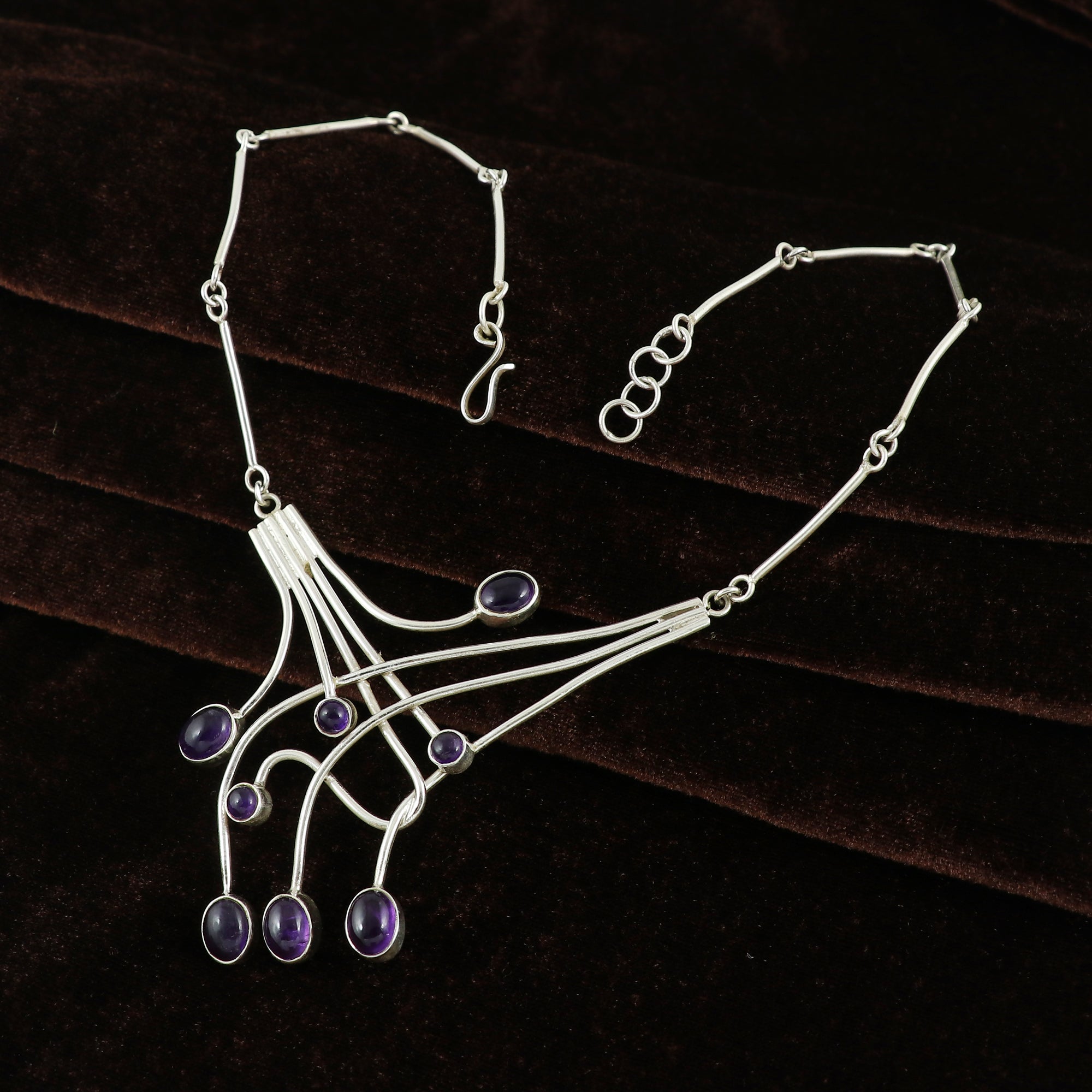 Amethyst Ro Sterling Silver 925 Necklace