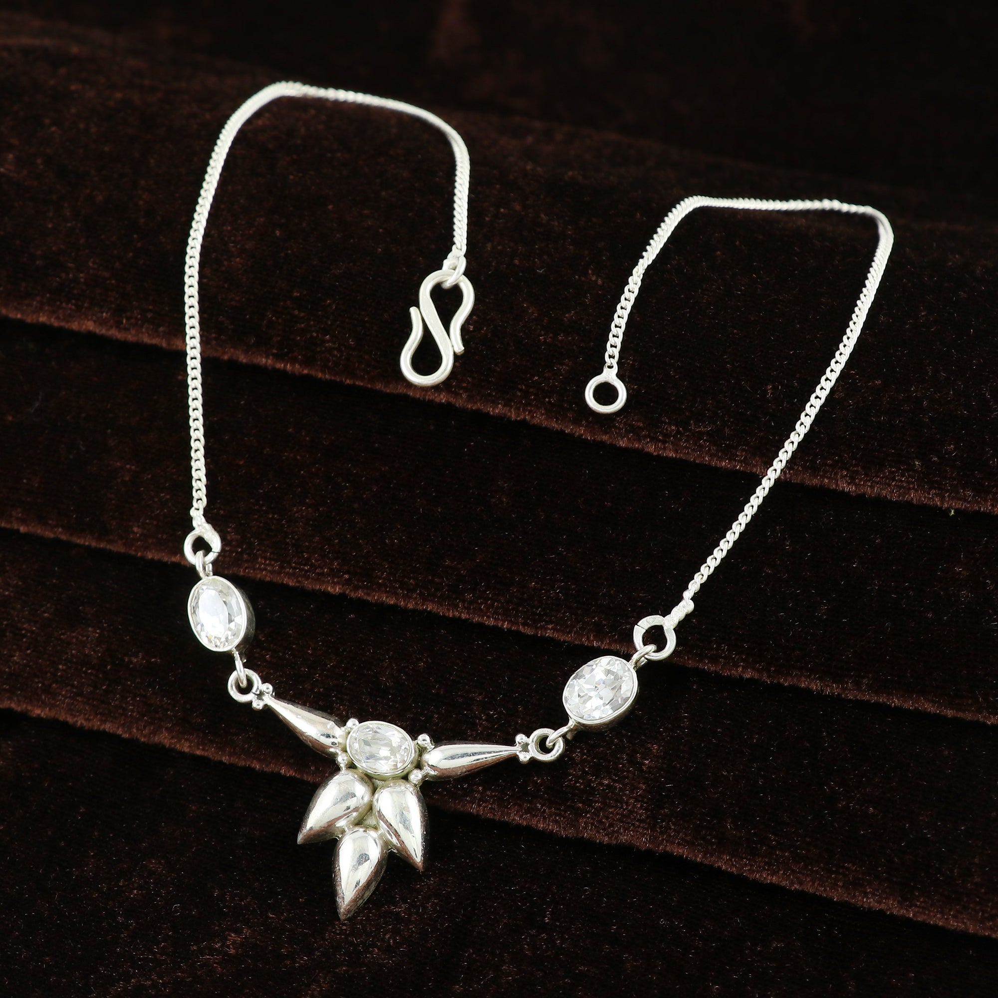 Moissanite Sterling Silver 925 Necklace