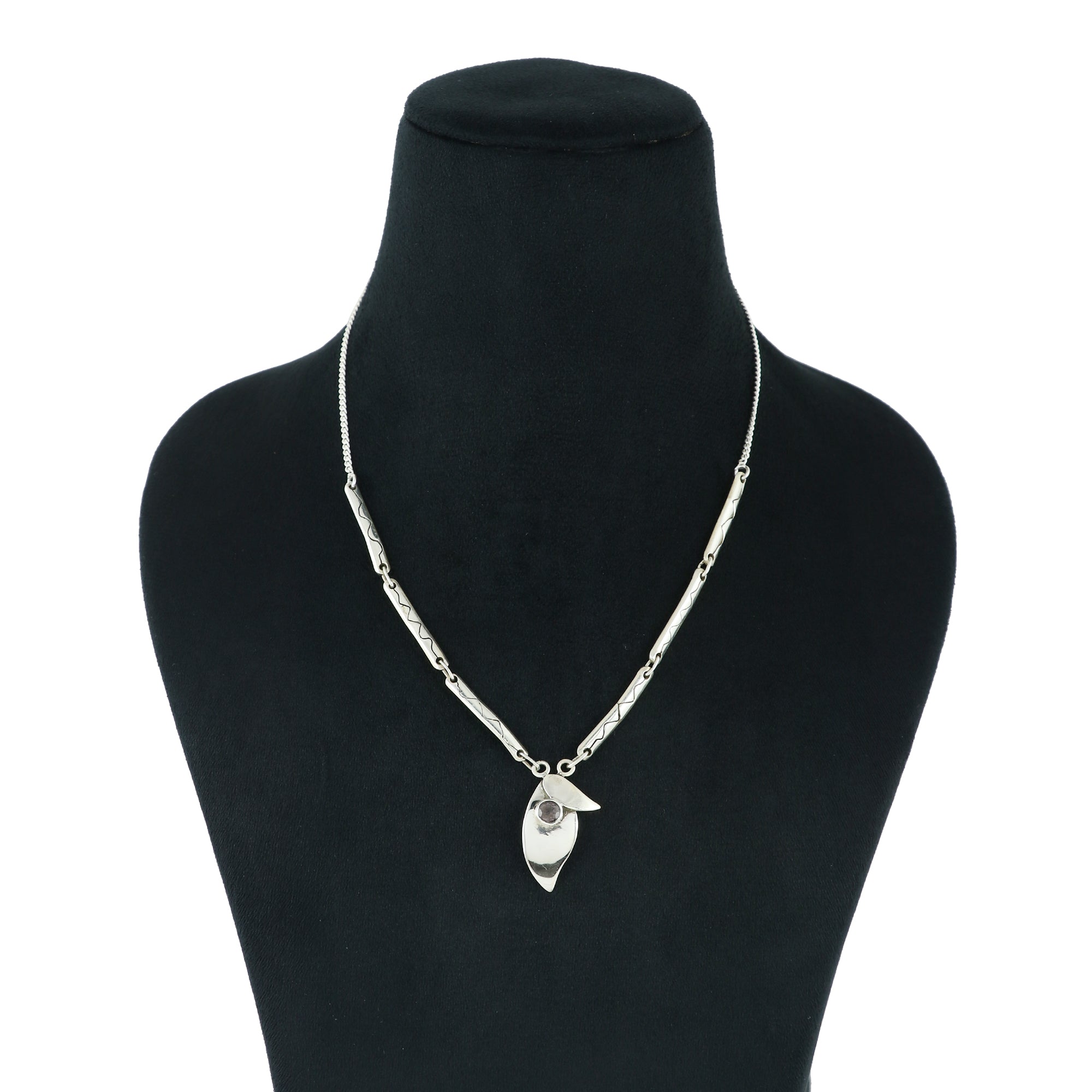 Amethyst Sterling Silver 925 Necklace