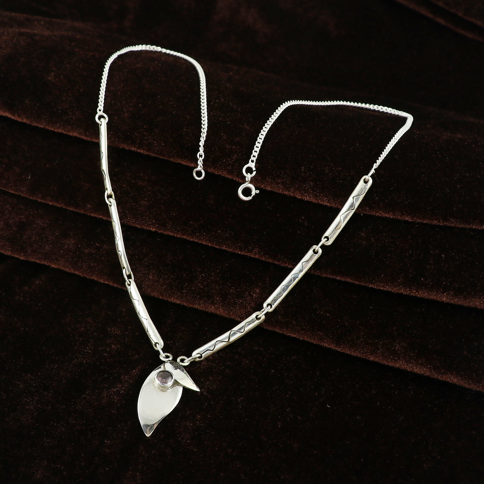 Amethyst Sterling Silver 925 Necklace