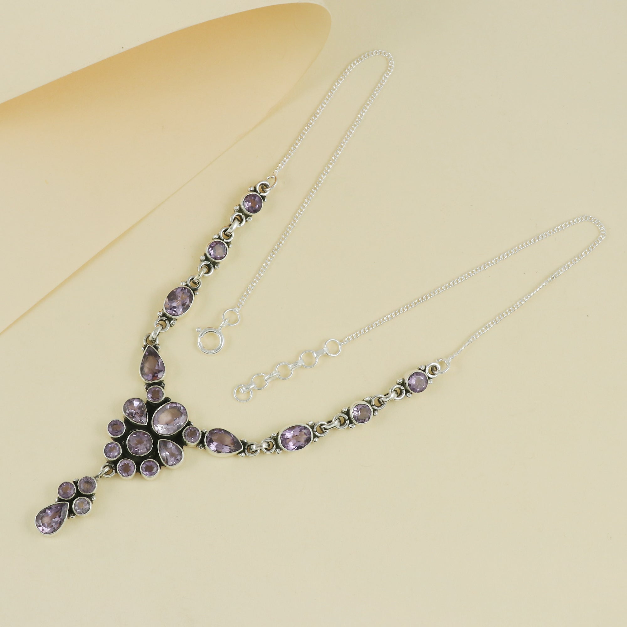 Natural Sterling Silver 925 Necklace