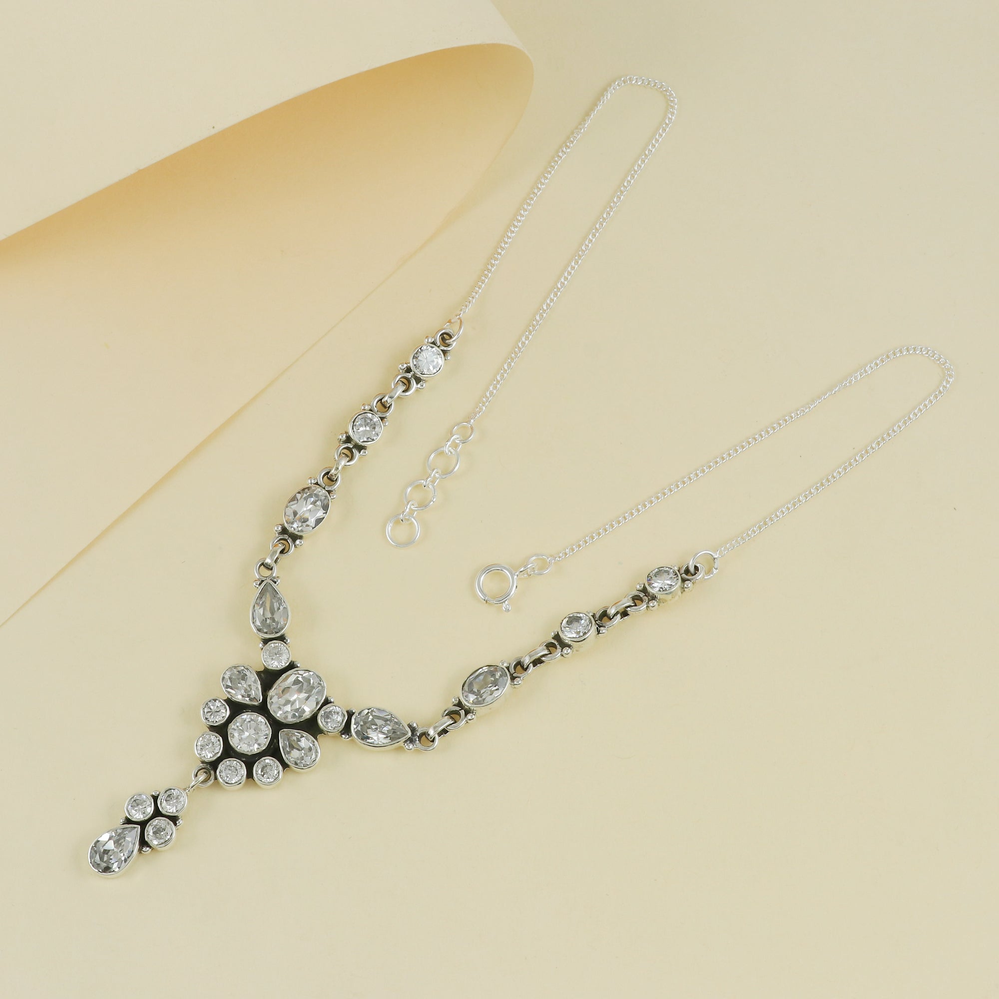 Natural Sterling Silver 925 Necklace