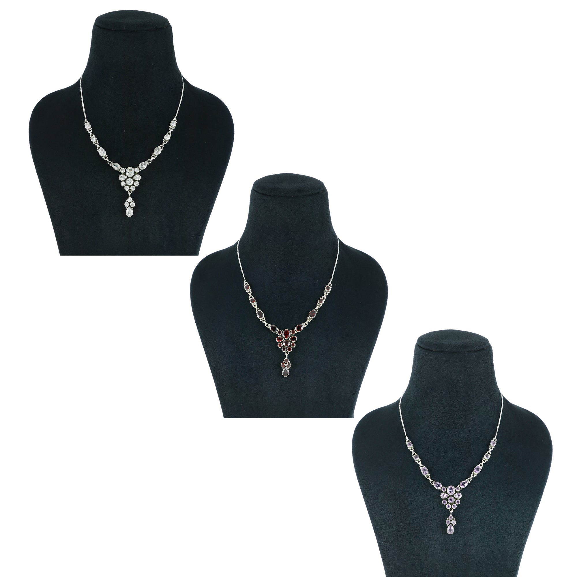 Natural Sterling Silver 925 Necklace