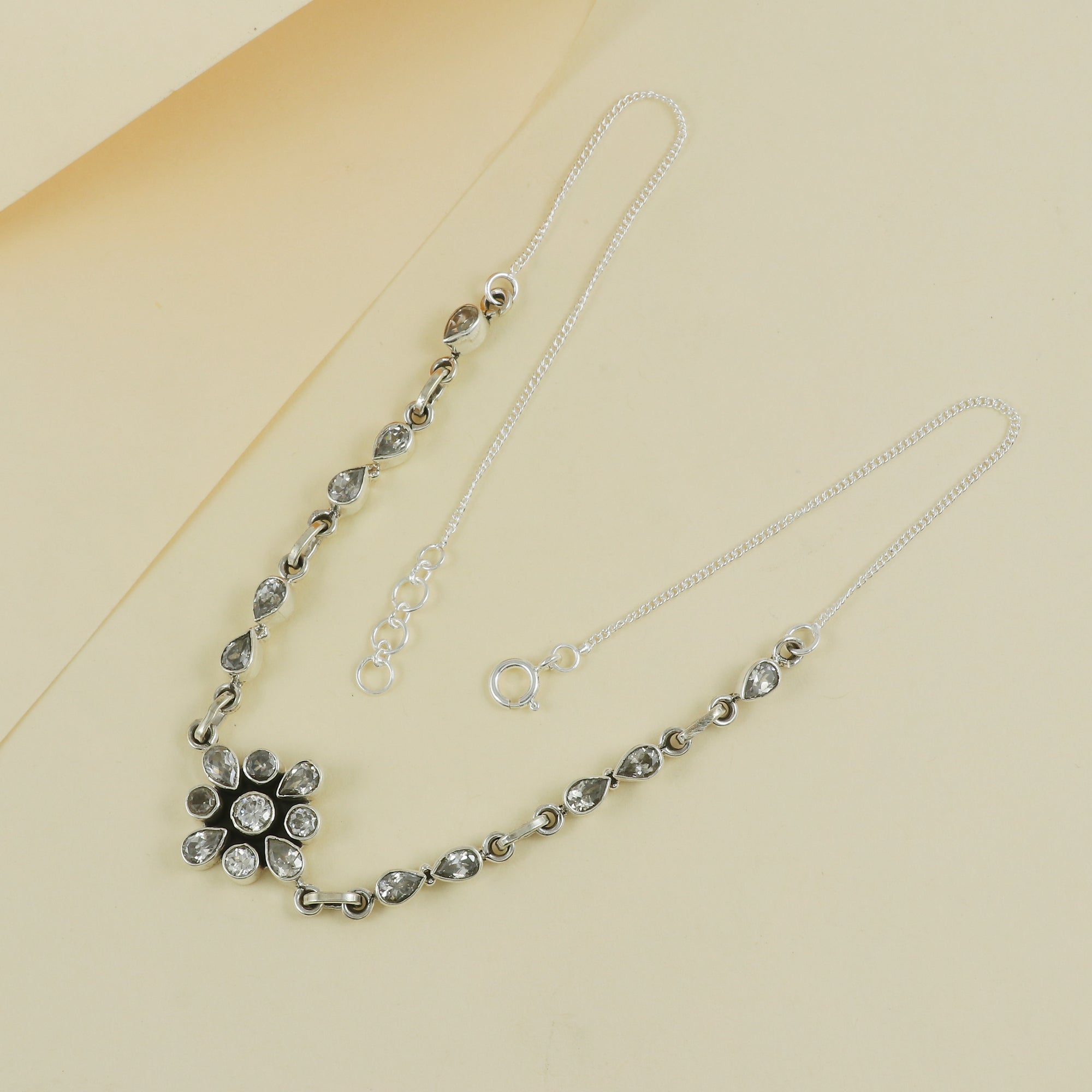 Natural Sterling Silver 925 Necklace