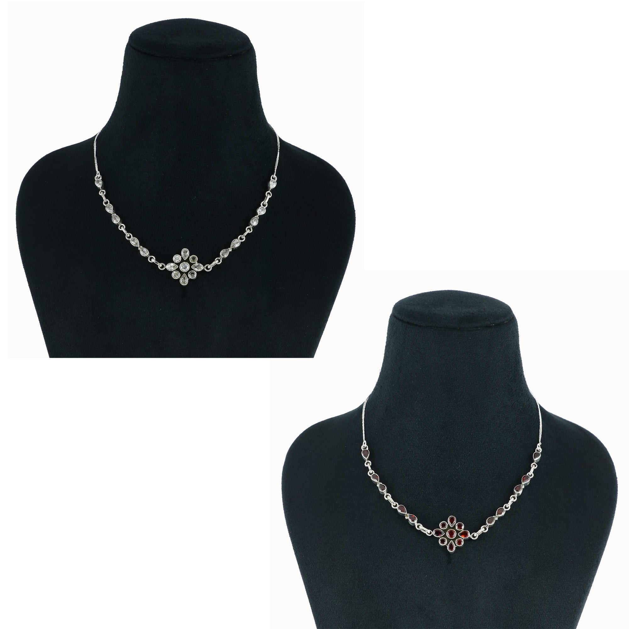 Natural Sterling Silver 925 Necklace