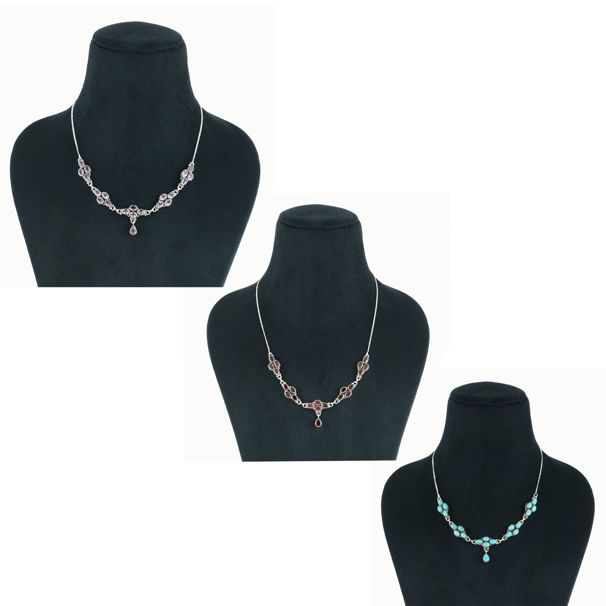 Natural Sterling Silver 925 Necklace