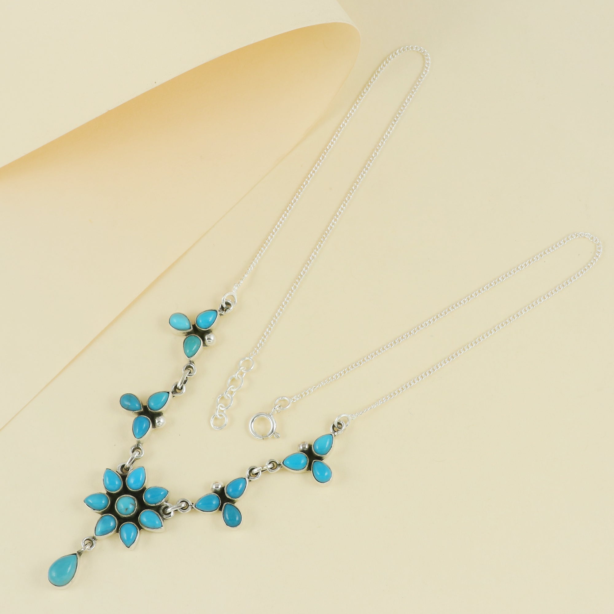 Natural Sterling Silver 925 Necklace
