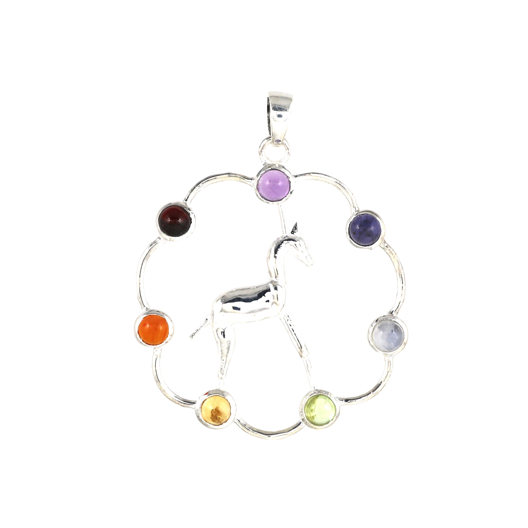 Seven Chakra Healing Pendant