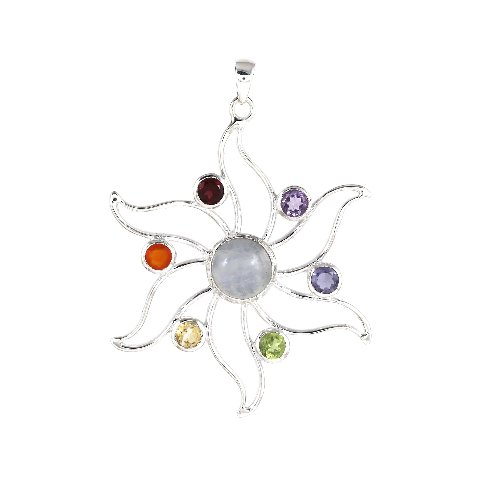 Seven Chakra Healing Pendant