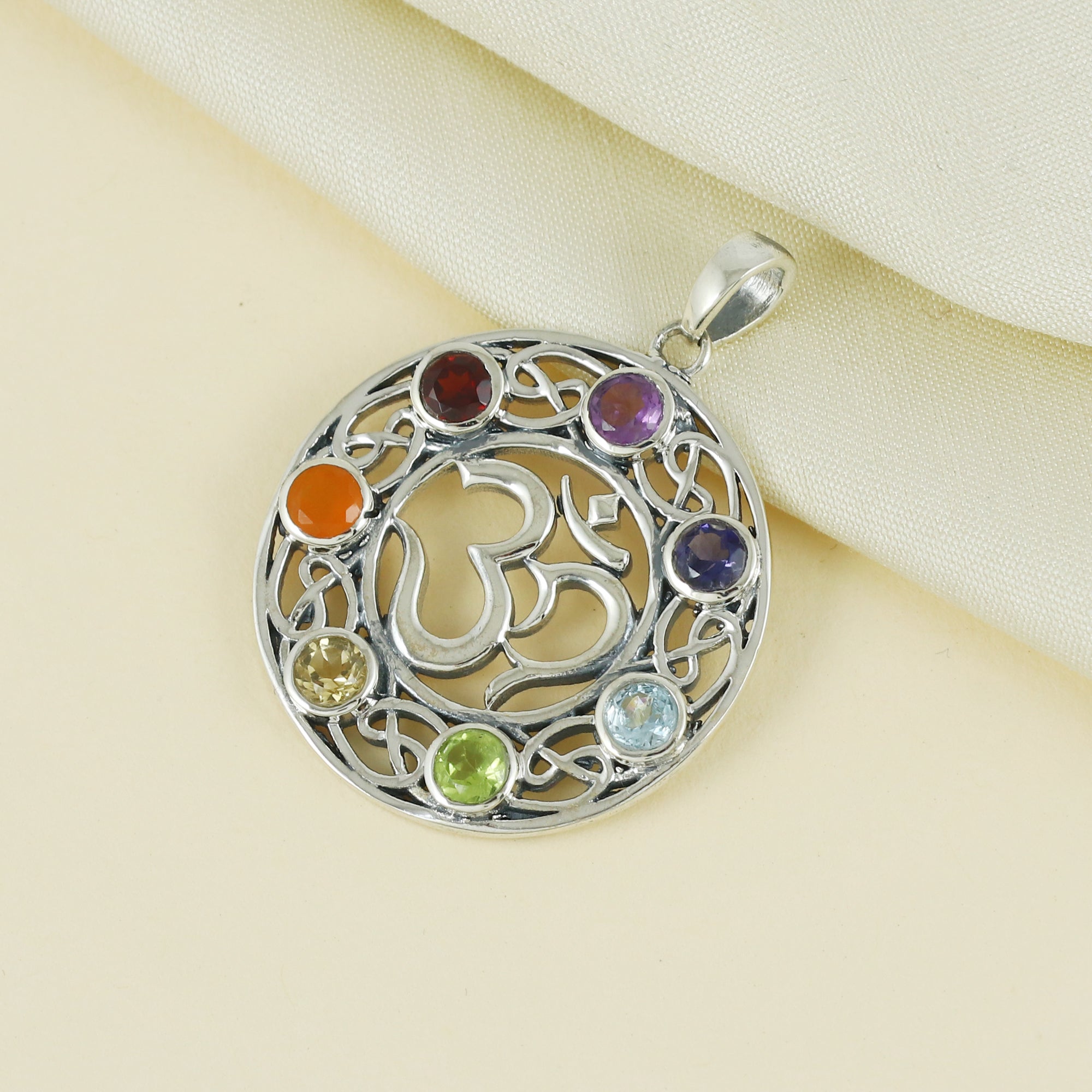 Seven Chakra Healing Pendant