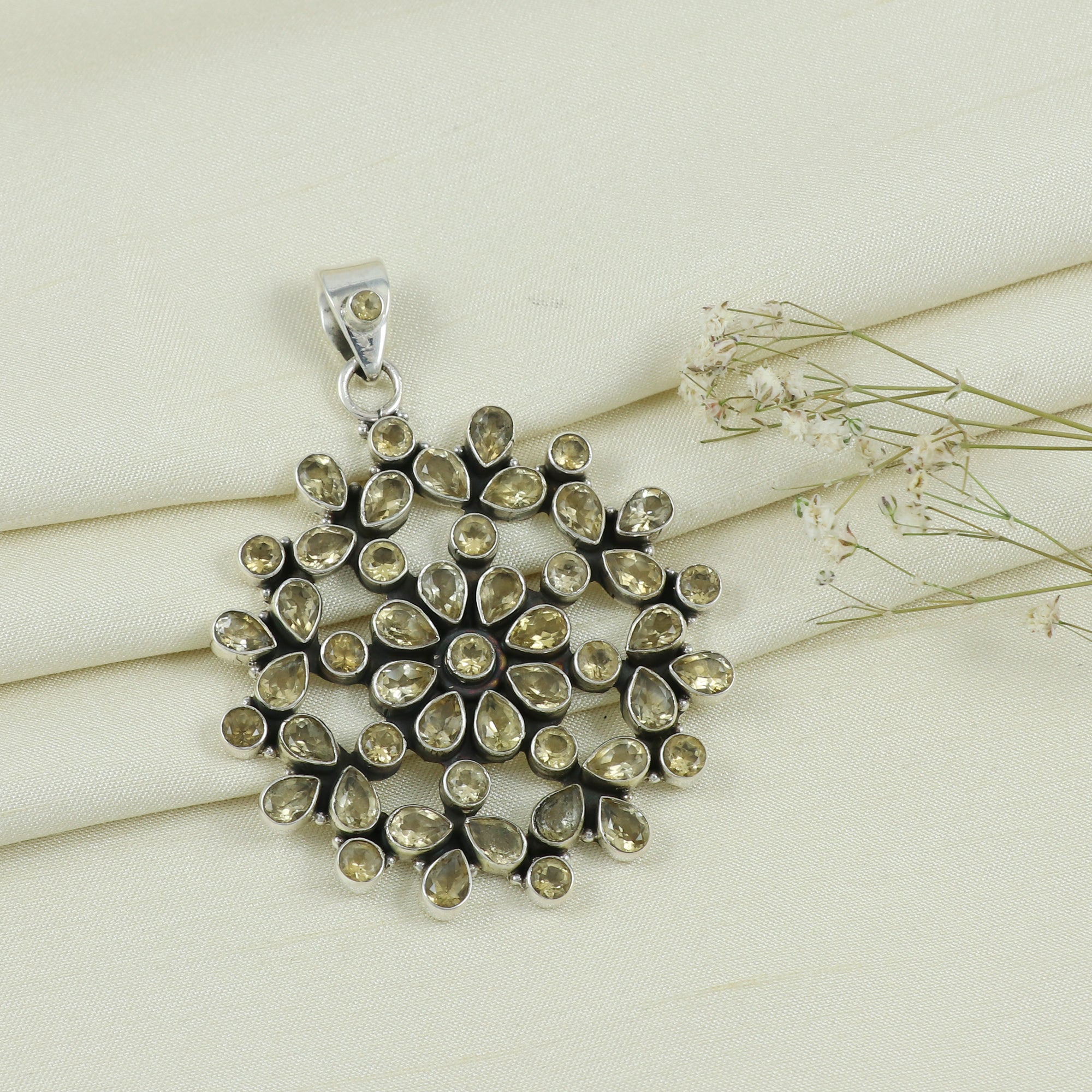 Sterling Silver Gemstone Pendant