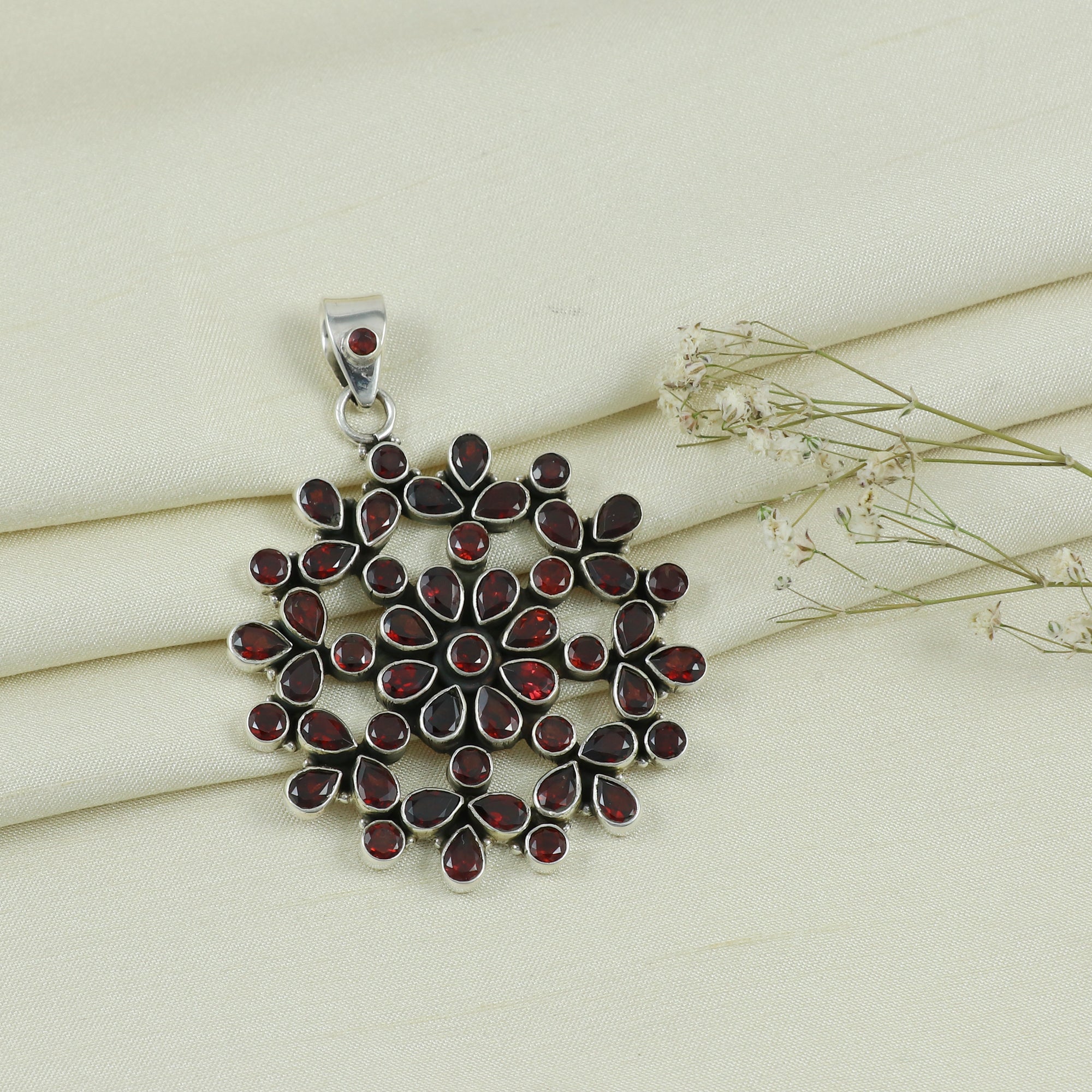 Sterling Silver Gemstone Pendant