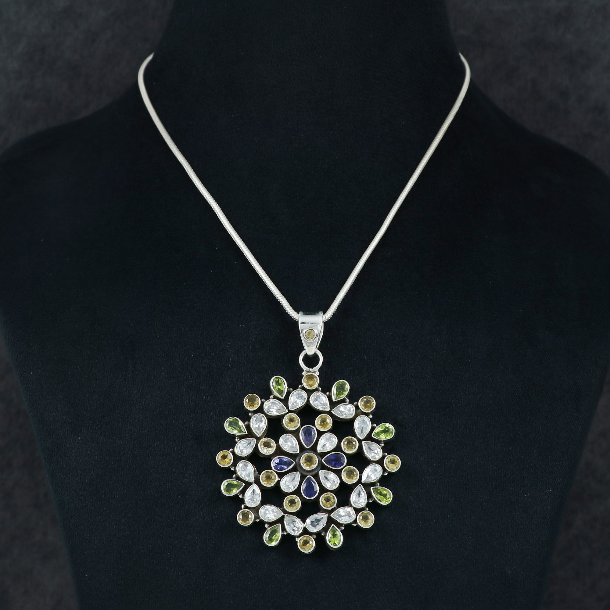 Sterling Silver Gemstone Pendant